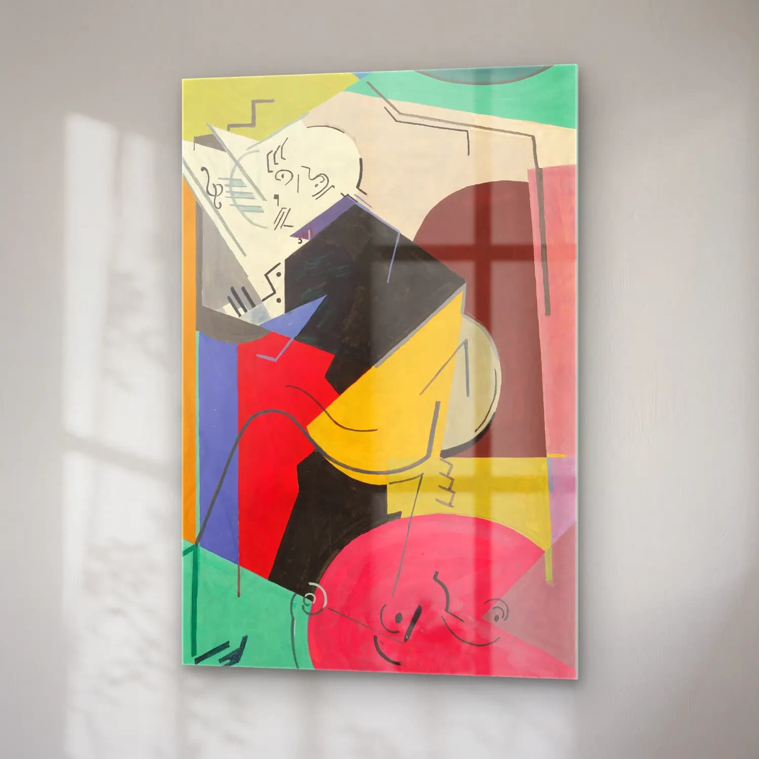 Albert Gleizes – Étude pour le portrait de Florent Schmitt cam tablo — sağ açıdan görünüm