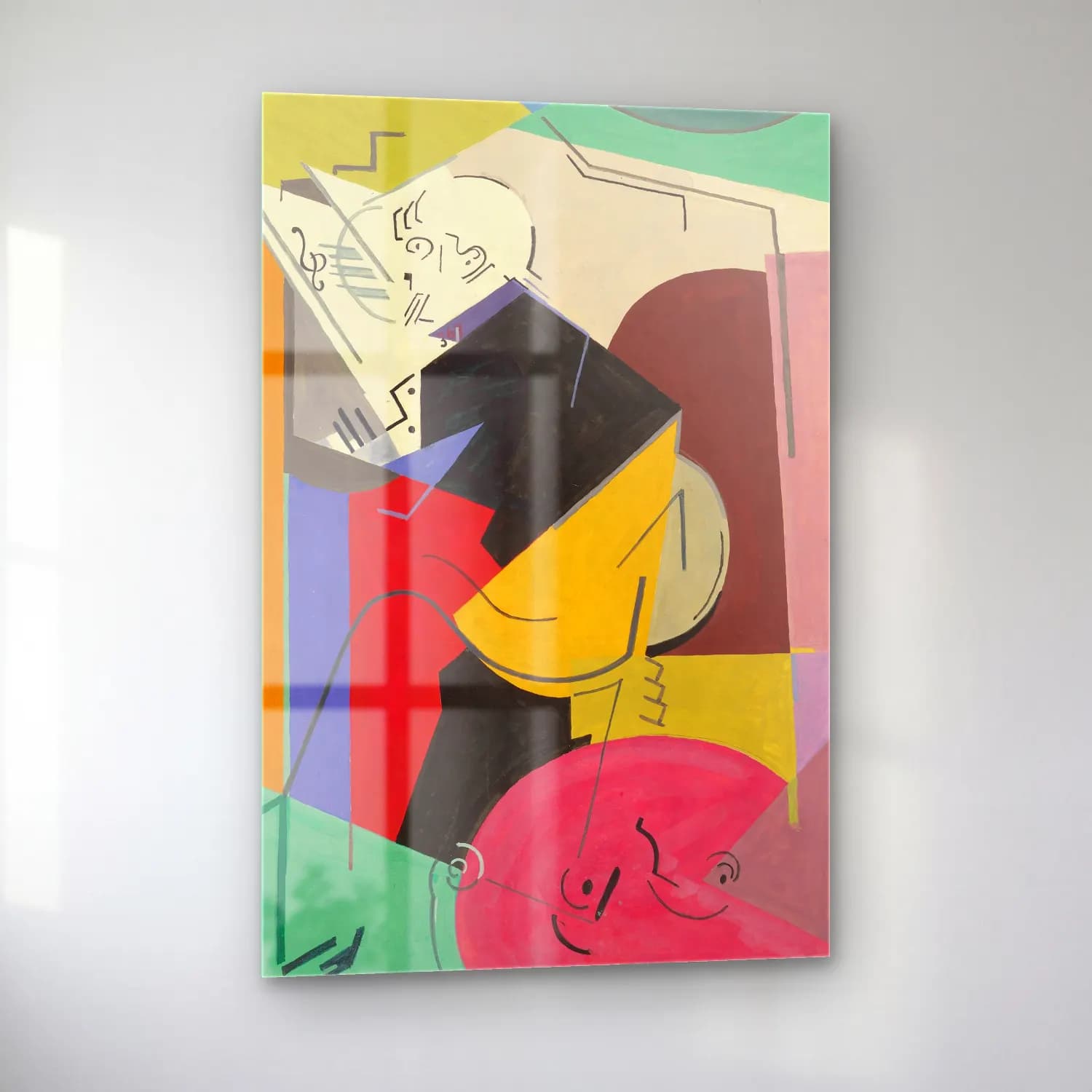 Albert Gleizes – Étude pour le portrait de Florent Schmitt cam tablo — sol açıdan görünüm