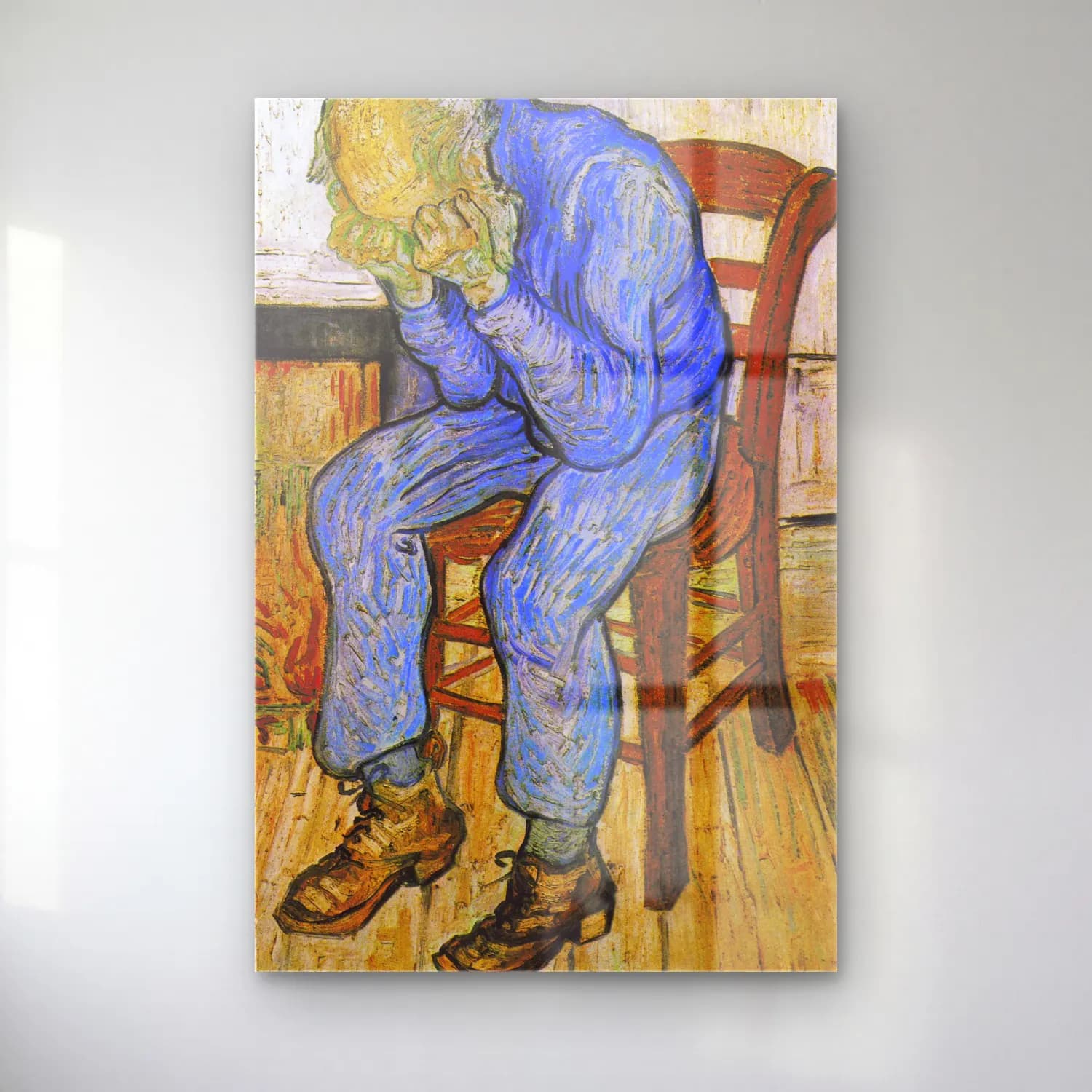 Vincent van Gogh – At Eternity s Gate cam tablo — Vincent van Gogh – At Eternity s Gate — empresyonist erkek portresi