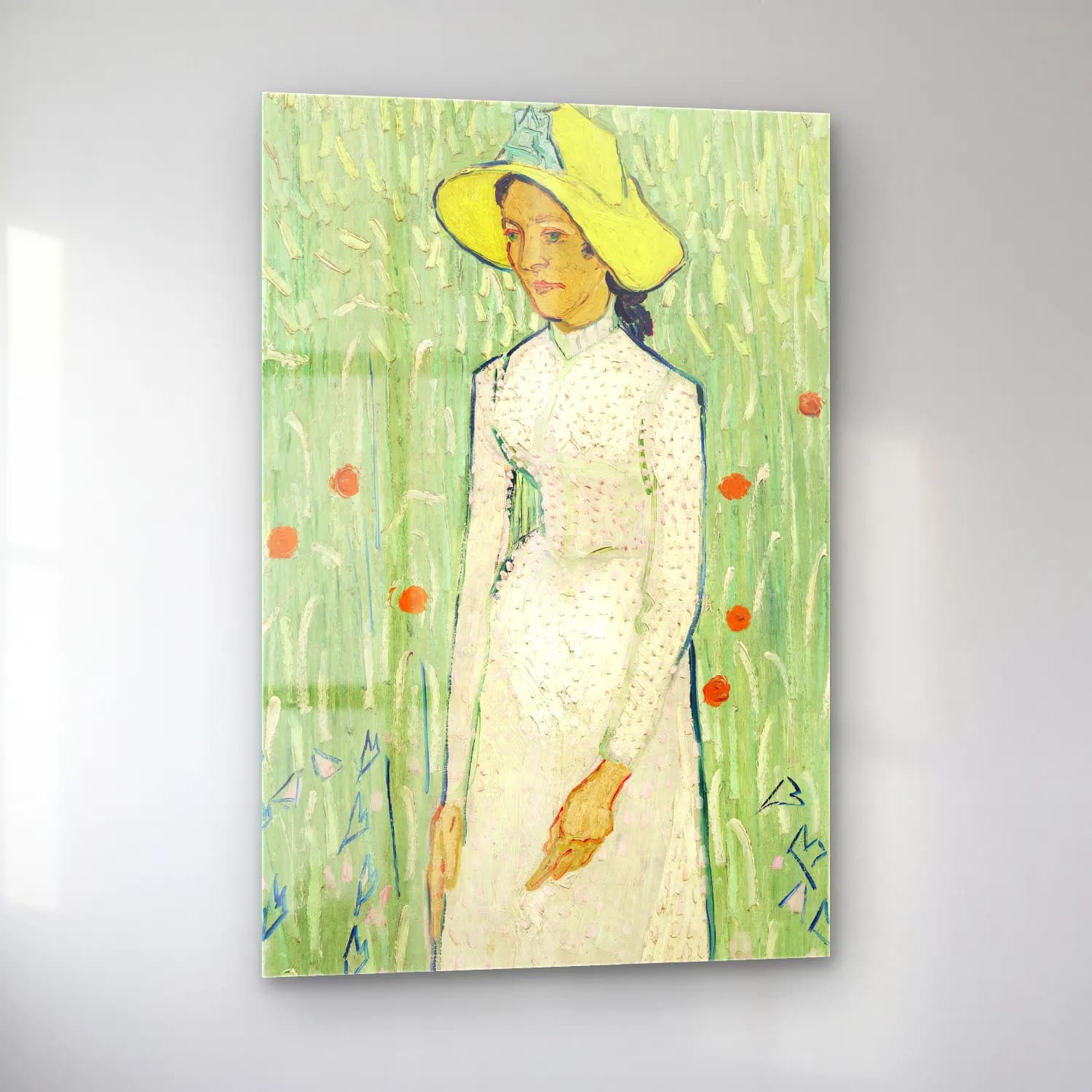 Vincent van Gogh – Girl in White cam tablo — sol açıdan görünüm