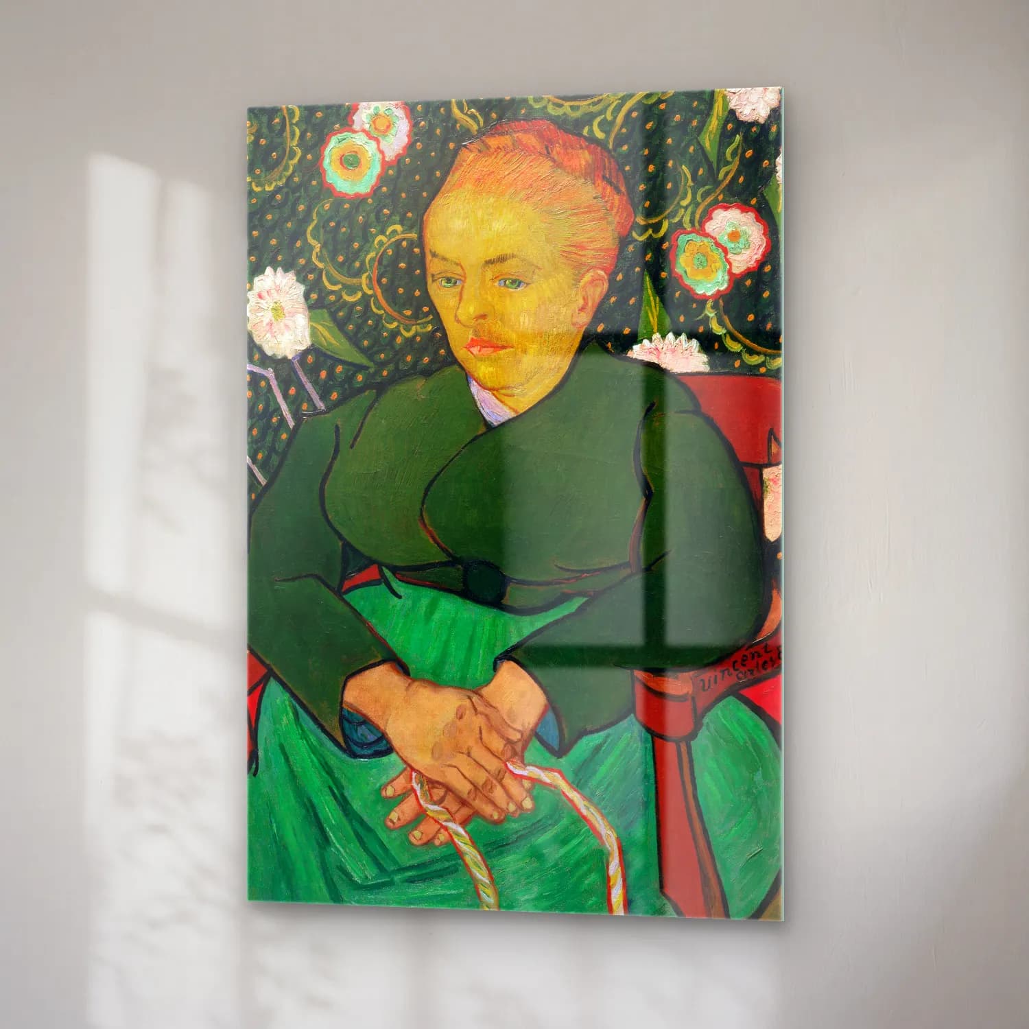 Vincent van Gogh – The Berceuse, Woman Rocking a Cradle cam tablo — sağ açıdan görünüm