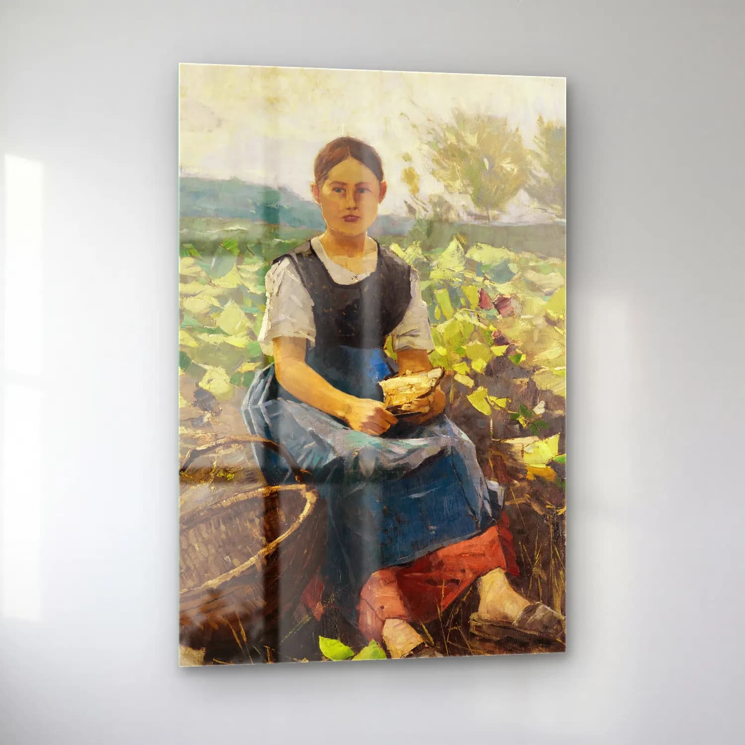 Karl Hagemeister – Mädchen im Kohlfeld cam tablo — sol açıdan görünüm