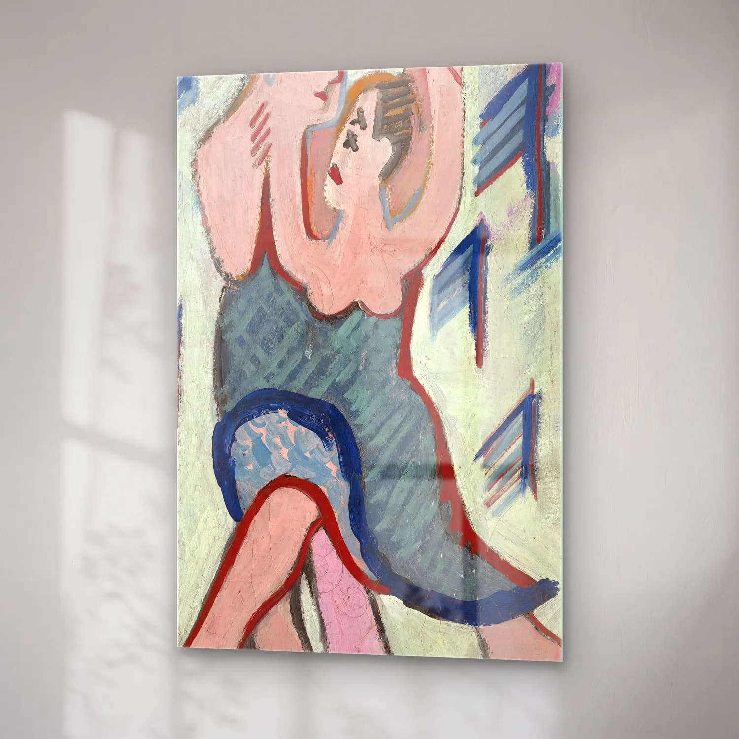 Ernst Ludwig Kirchner – Dancing Couple in the Snow (reverse) cam tablo — sağ açıdan görünüm