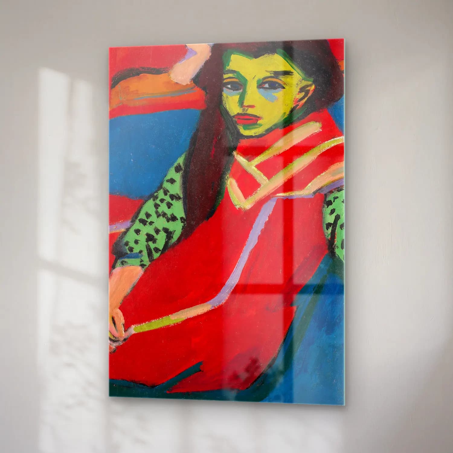 Ernst Ludwig Kirchner – Seated Girl (Fränzi Fehrmann) cam tablo — sağ açıdan görünüm