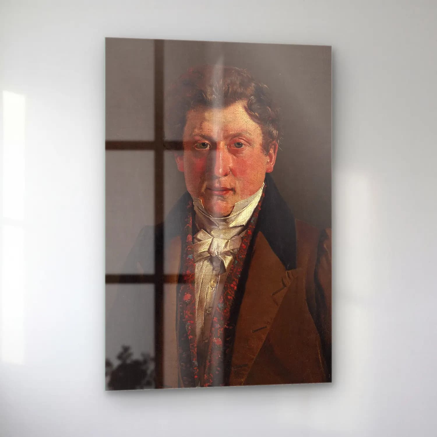Christen Købke – Portrait of the Artist´s Cousin and Brother-in-Law, the… cam tablo — sol açıdan görünüm