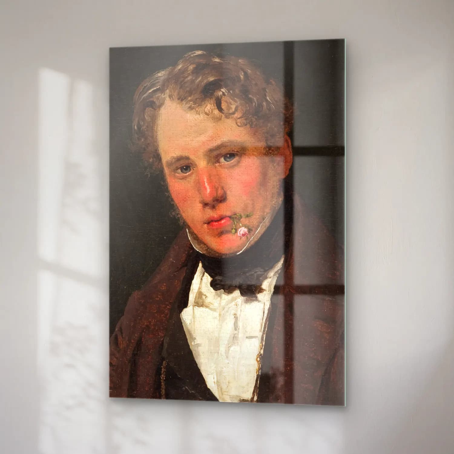 Christen Købke – Portrait of the Painter Wilhelm Marstrand cam tablo — sağ açıdan görünüm