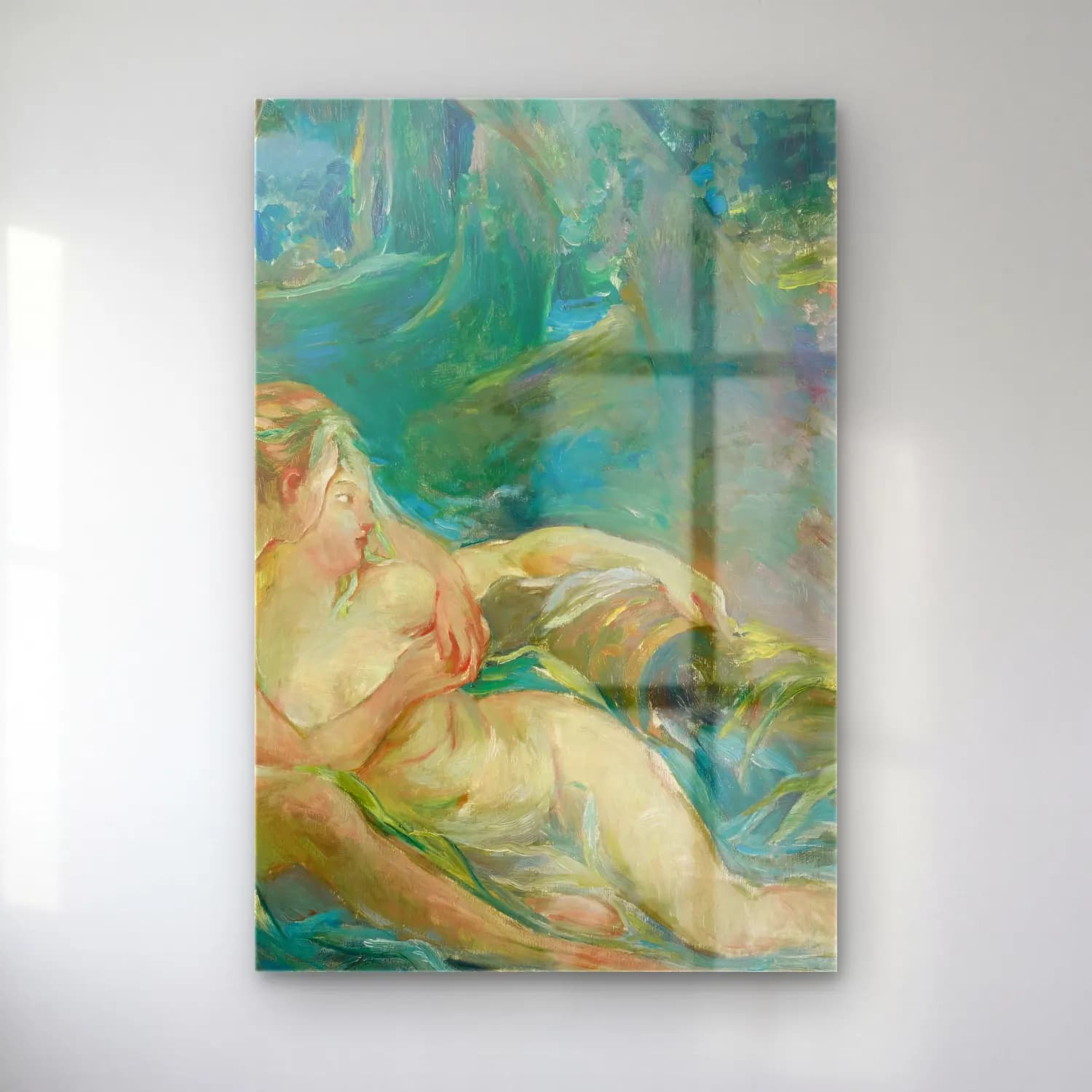 Berthe Morisot – Apollon Révélant sa Divinité à la Bergère Issé (after… cam tablo — Berthe Morisot – Apollon Révélant sa Divinité à la Bergère Issé (after… — empresyonist figür çalışması