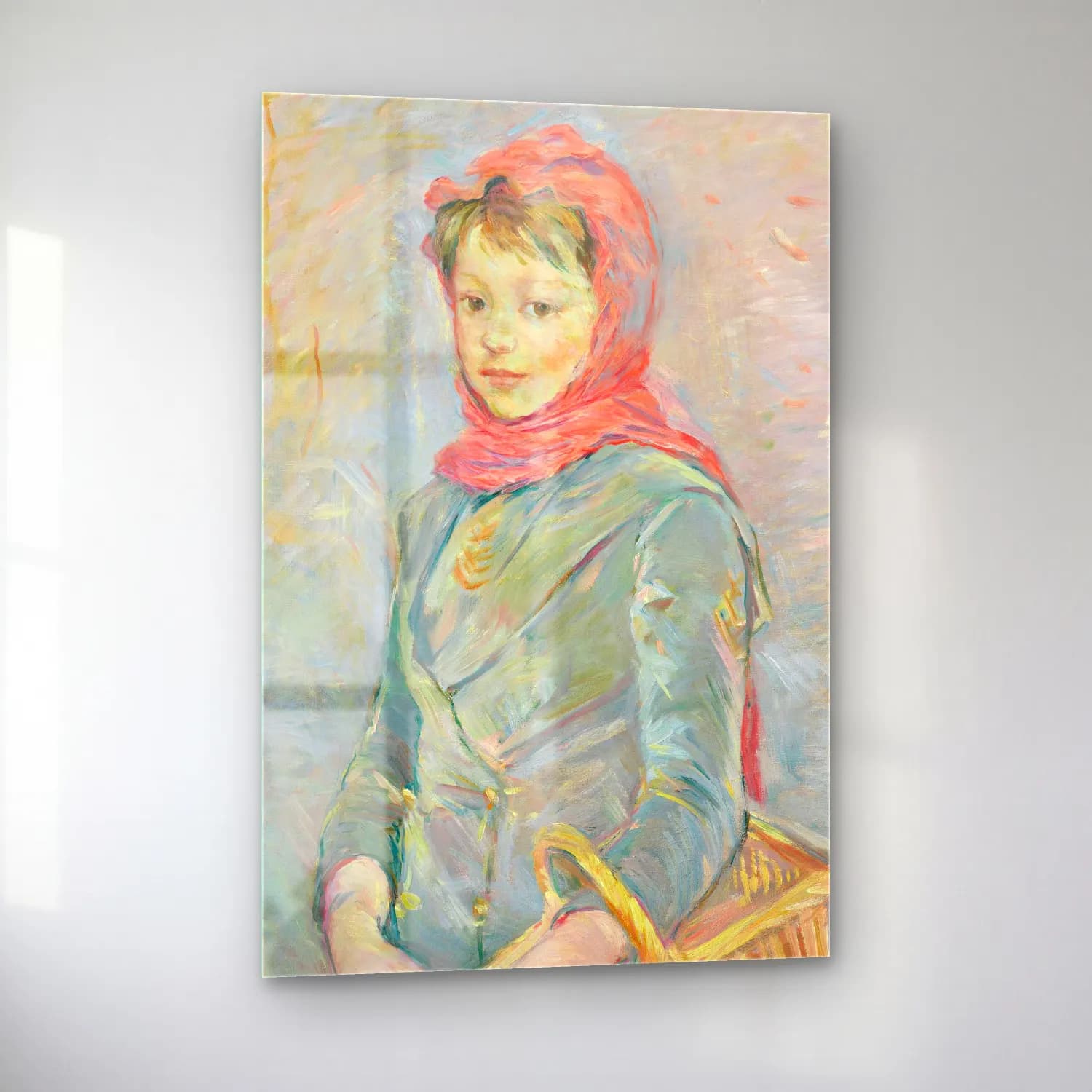 Berthe Morisot – Fillette portant un panier cam tablo — sol açıdan görünüm