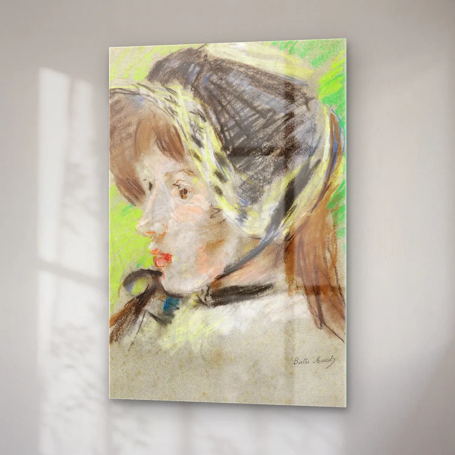 Berthe Morisot – Jeanne Pontillon À La Capeline cam tablo — sağ açıdan görünüm