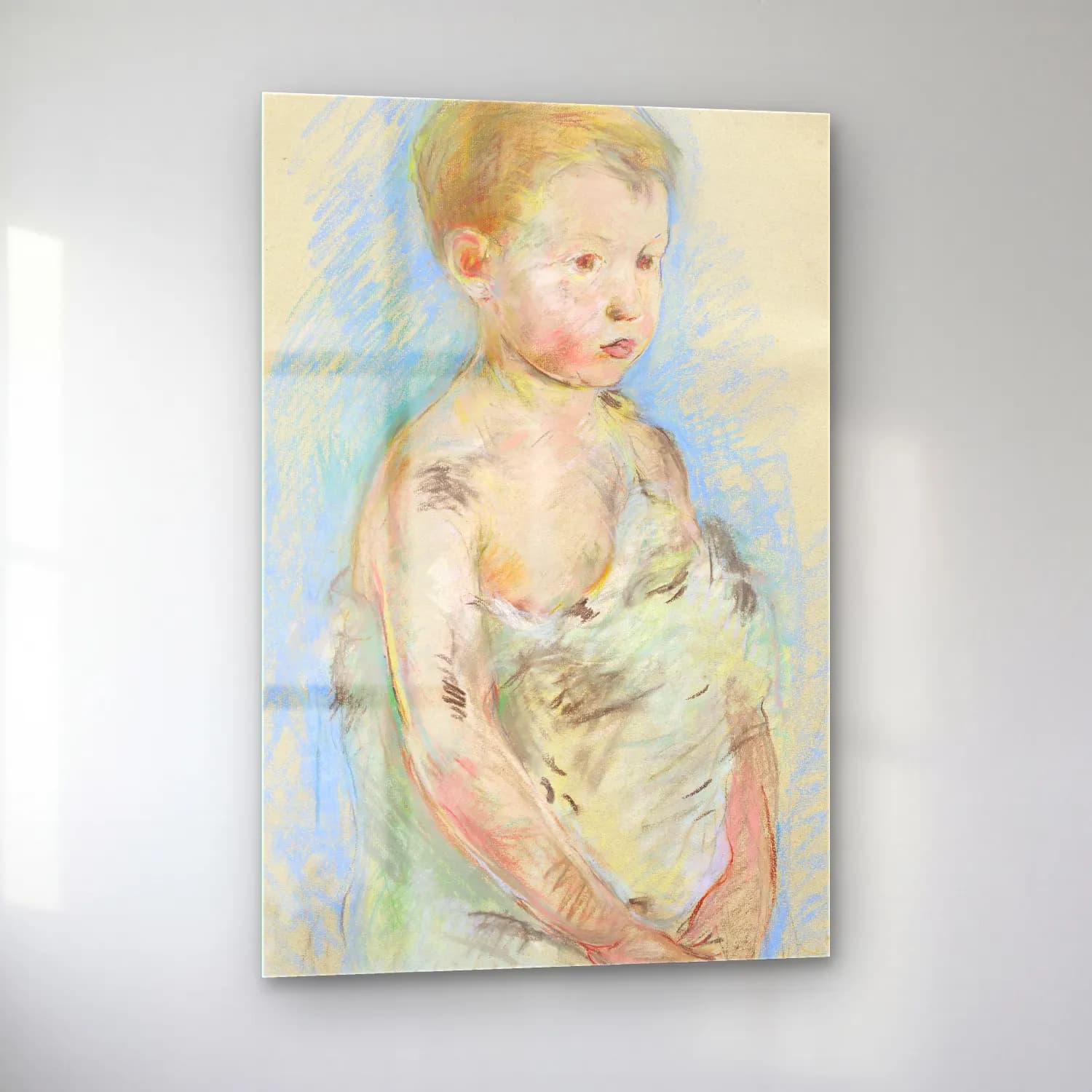 Berthe Morisot – Le Petit Saint-Jean cam tablo — sol açıdan görünüm