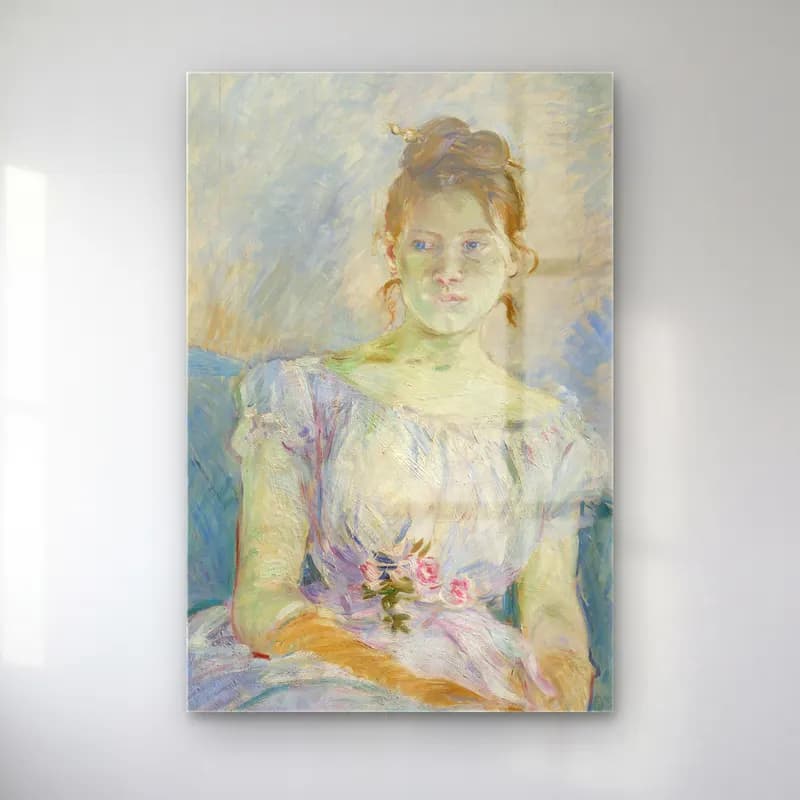 Berthe Morisot – Paule Gobillard en robe de bal cam tablo — Berthe Morisot – Paule Gobillard en robe de bal — empresyonist kadın portresi
