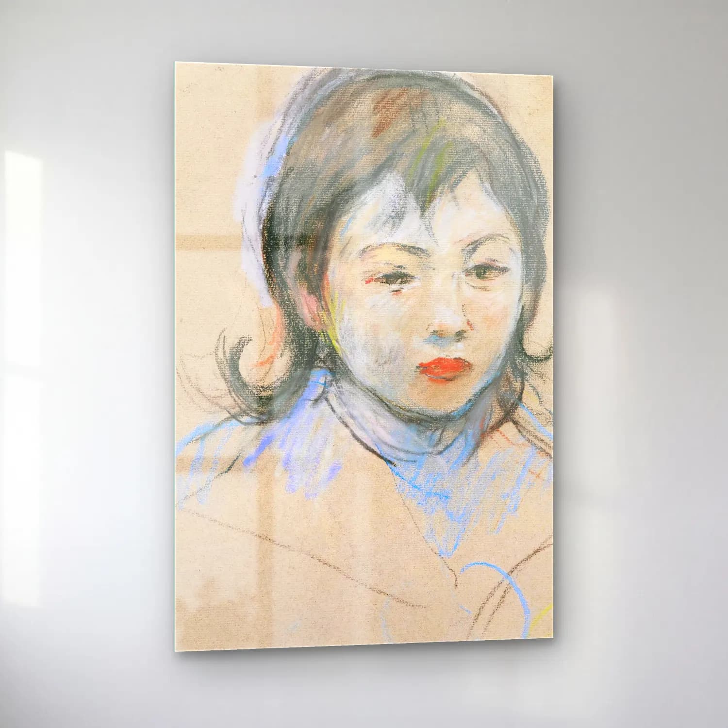 Berthe Morisot – Portrait D’enfant (Charly Thomas) cam tablo — sol açıdan görünüm