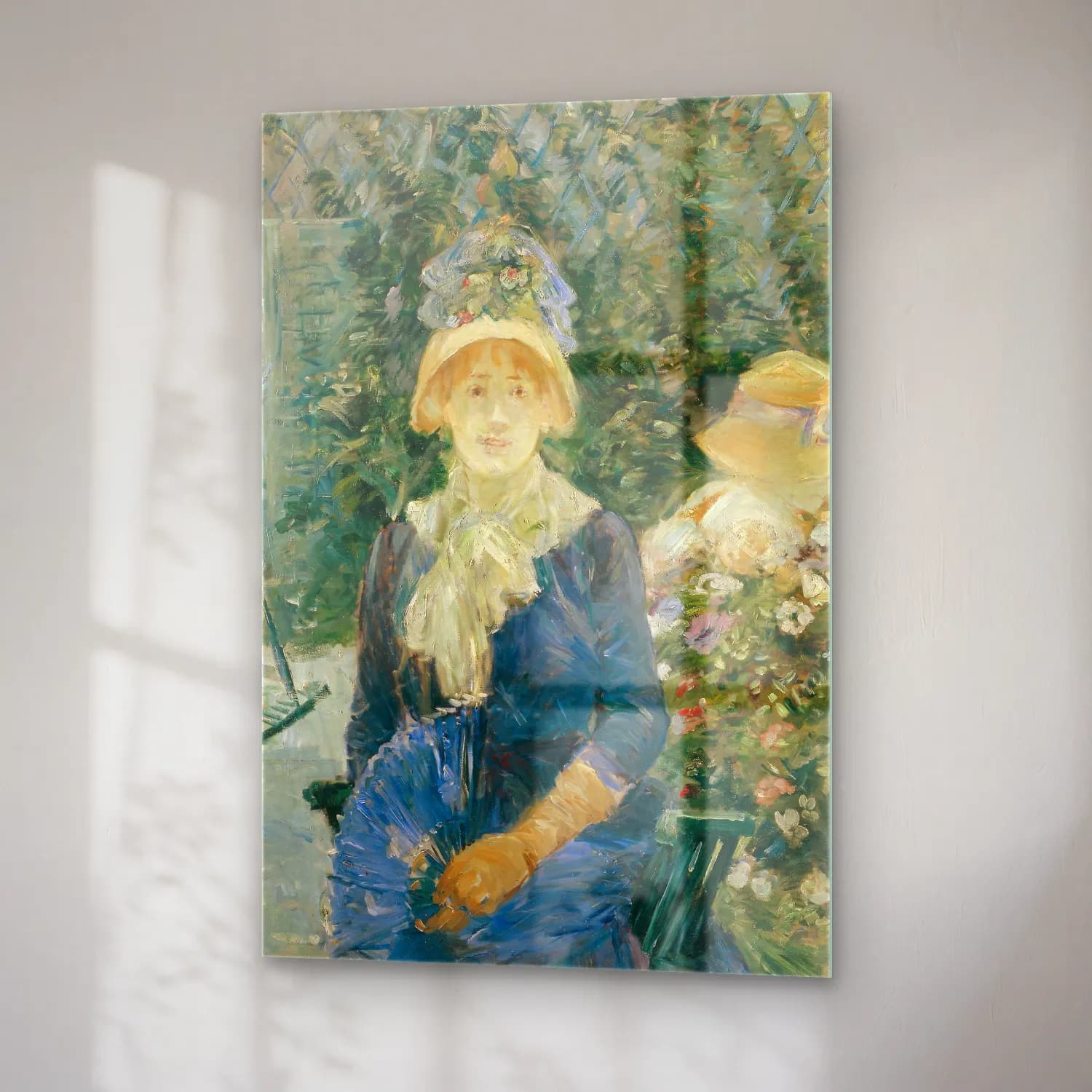 Berthe Morisot – Woman in a Garden cam tablo — sağ açıdan görünüm