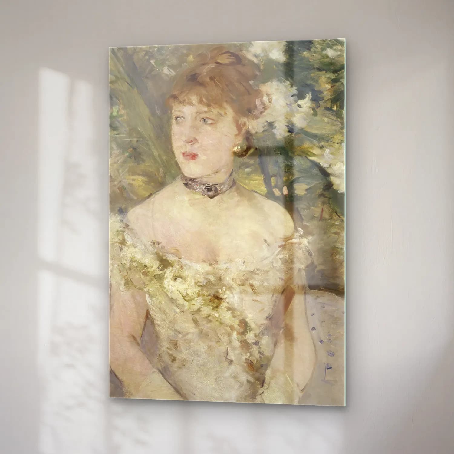 Berthe Morisot – Young Girl in a Ball Gown cam tablo — sağ açıdan görünüm