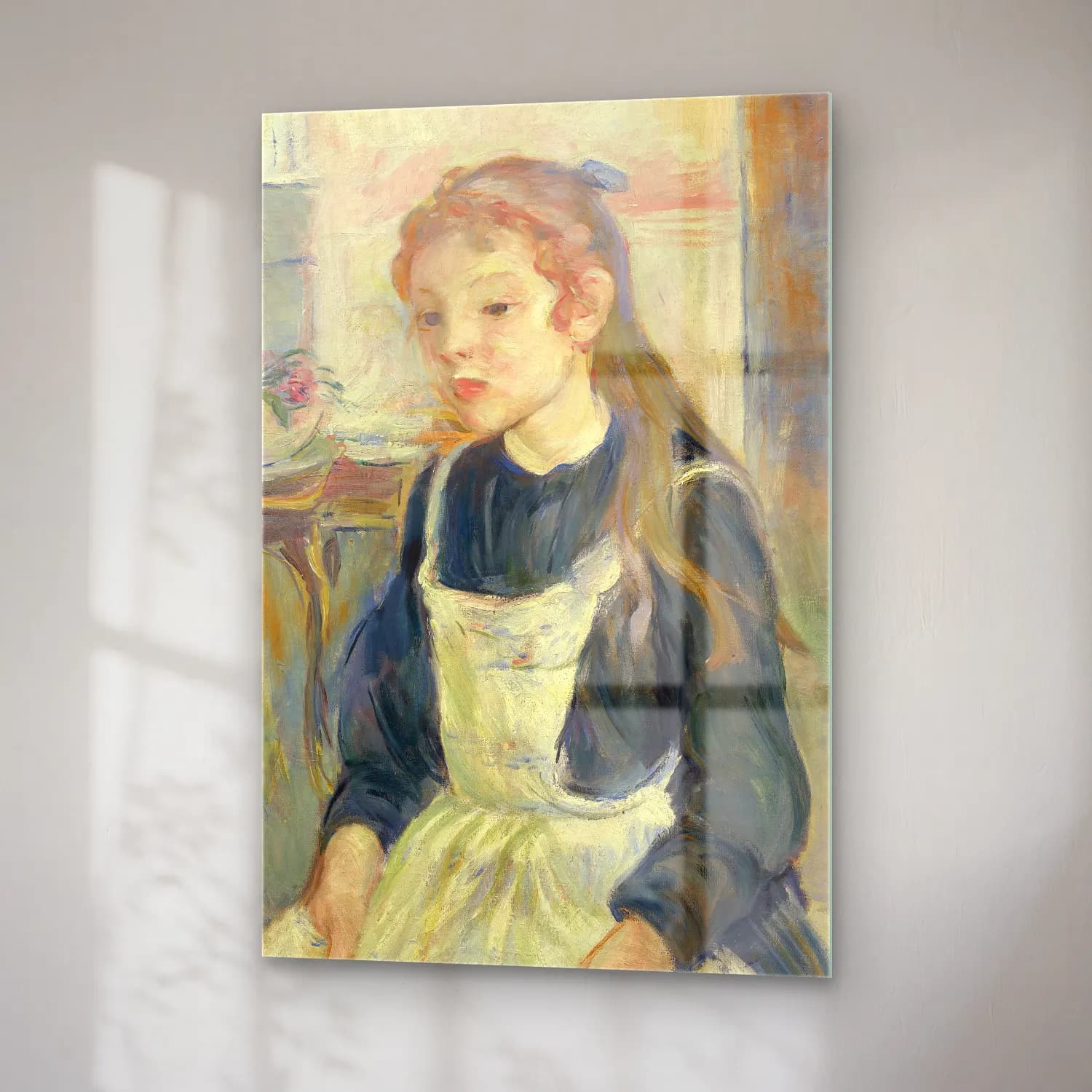 Berthe Morisot – Young Girl with an Apron cam tablo — sağ açıdan görünüm