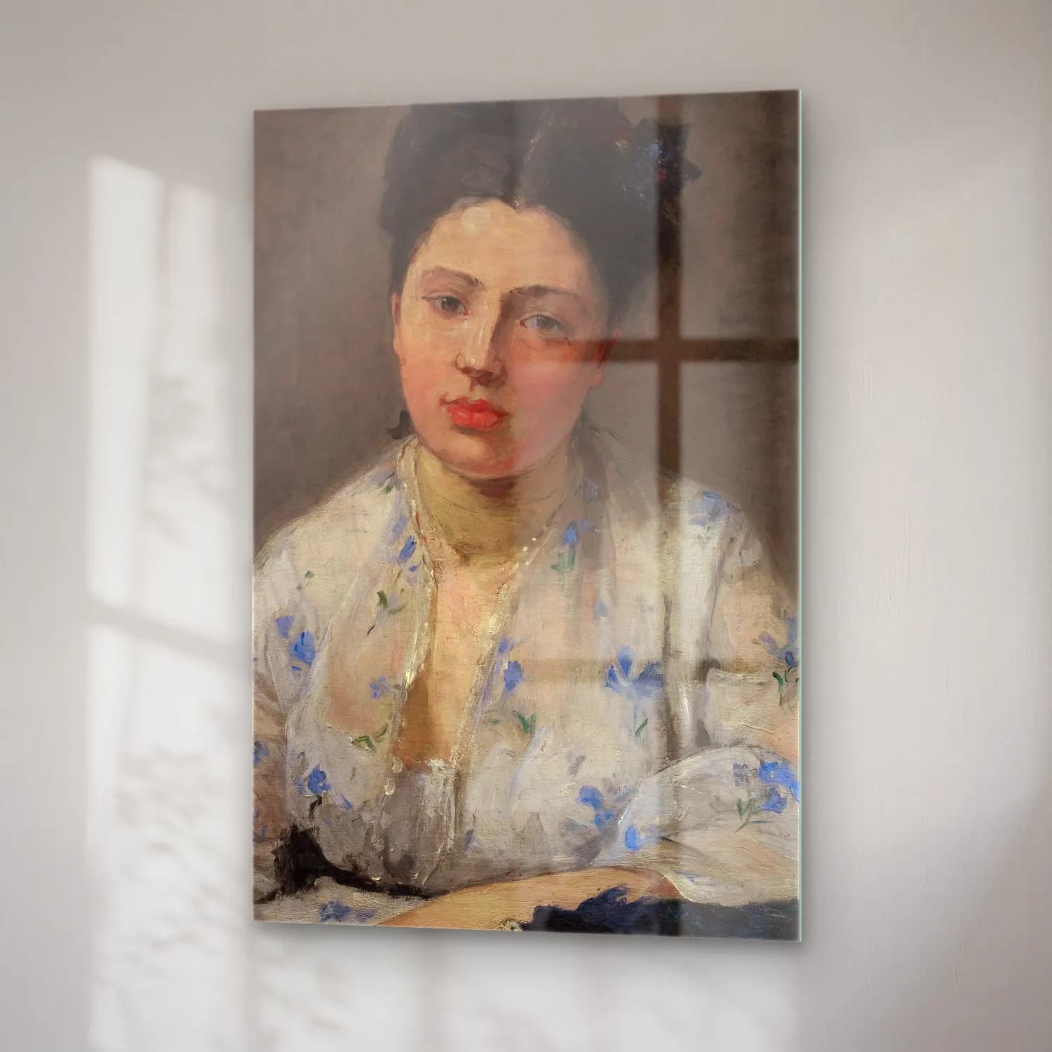 Berthe Morisot – Young Woman cam tablo — sağ açıdan görünüm