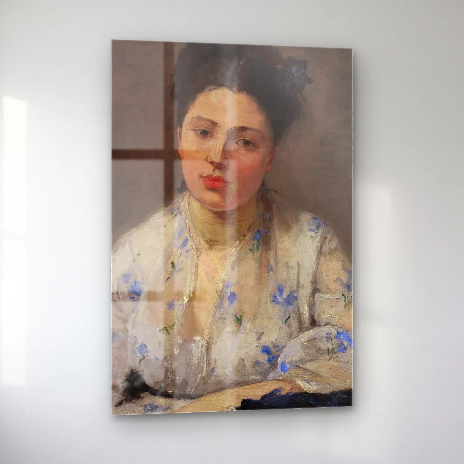Berthe Morisot – Young Woman cam tablo — sol açıdan görünüm