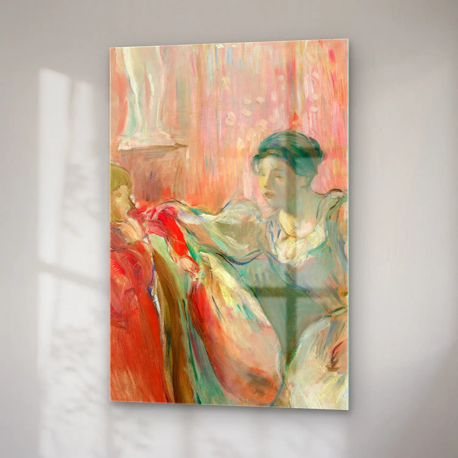 Berthe Morisot – Young Woman and Child cam tablo — sağ açıdan görünüm