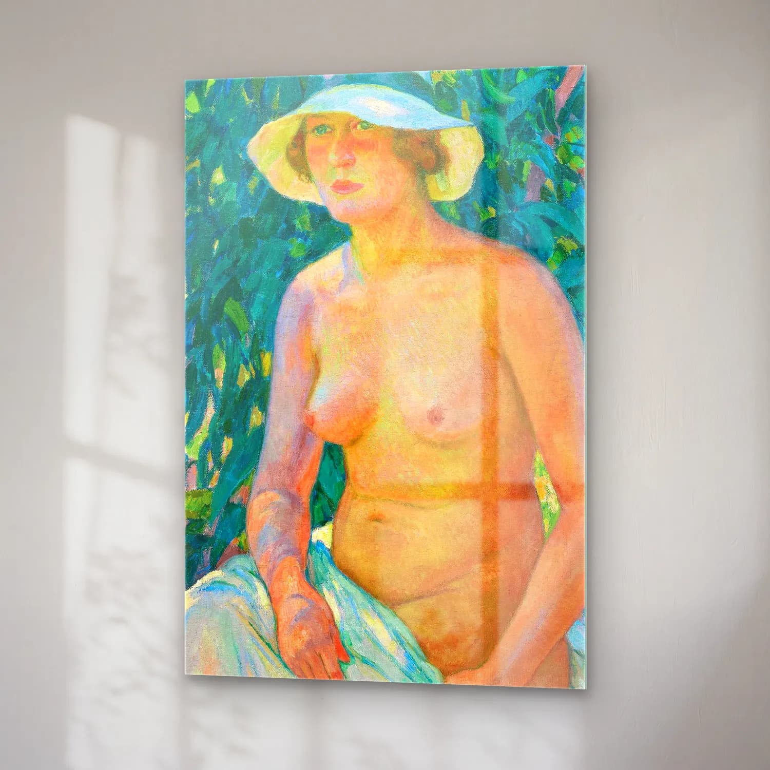Theo van Rysselberghe – Nude with Panama cam tablo — sağ açıdan görünüm