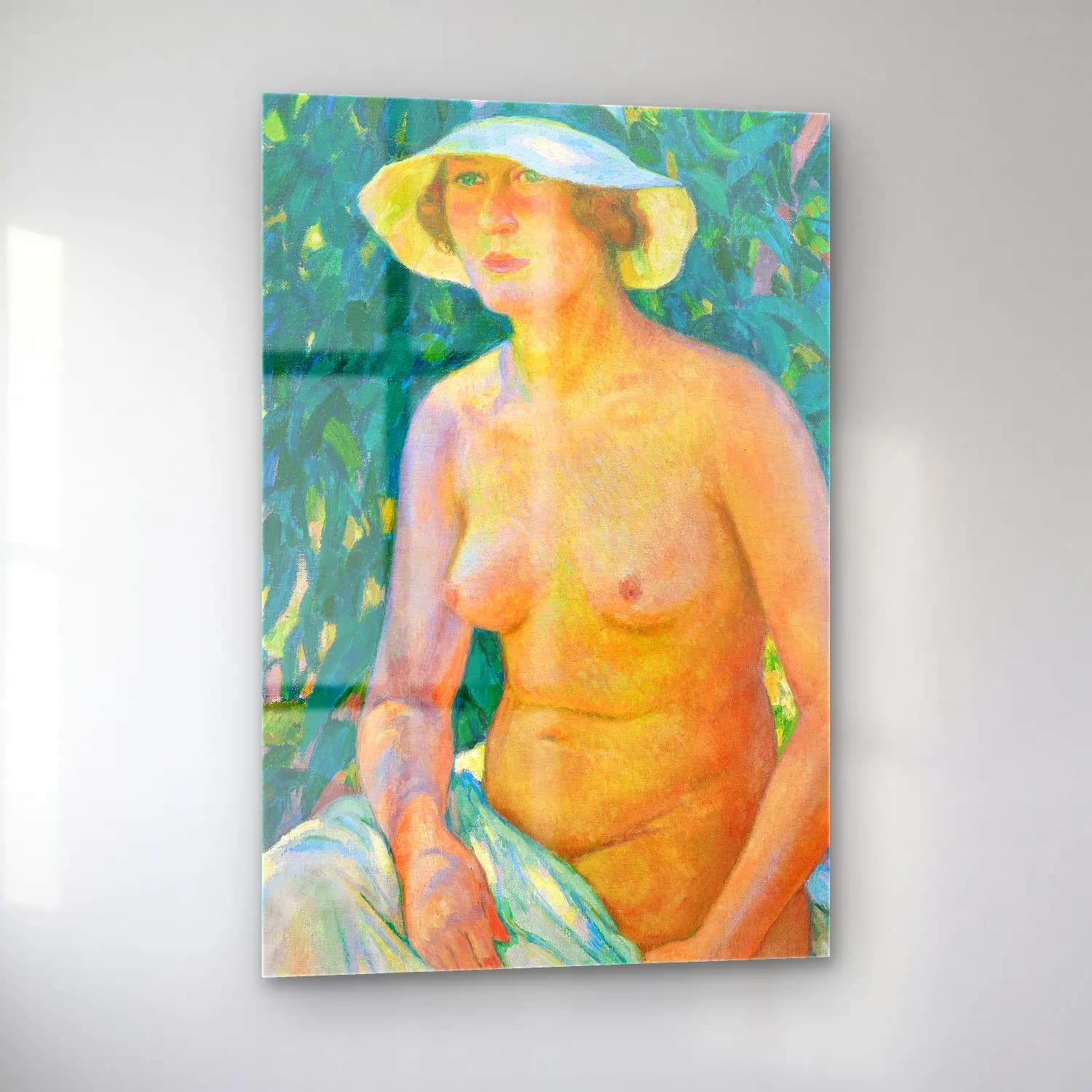 Theo van Rysselberghe – Nude with Panama cam tablo — sol açıdan görünüm