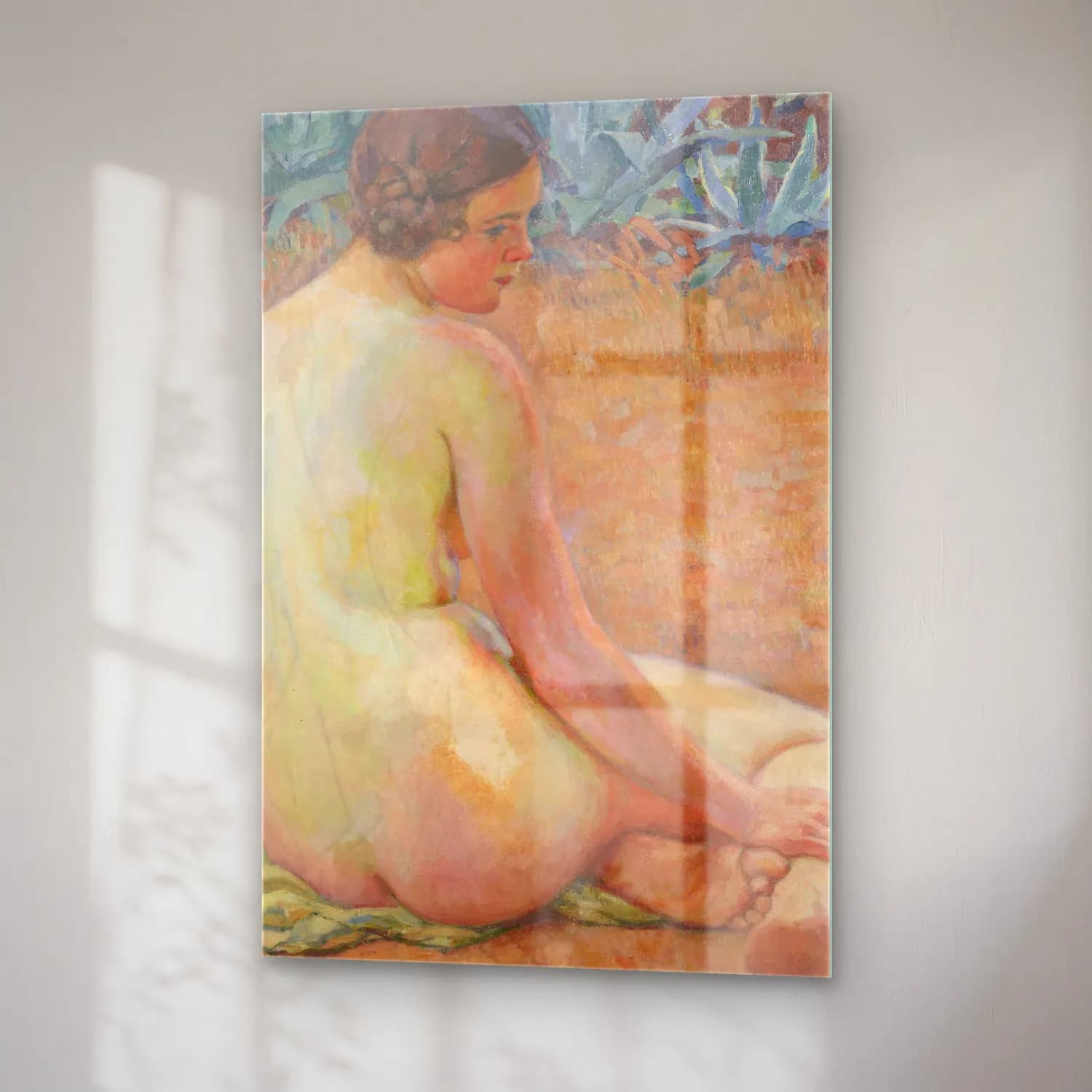 Theo van Rysselberghe – Nude with agave (Nu aux agave) cam tablo — sağ açıdan görünüm