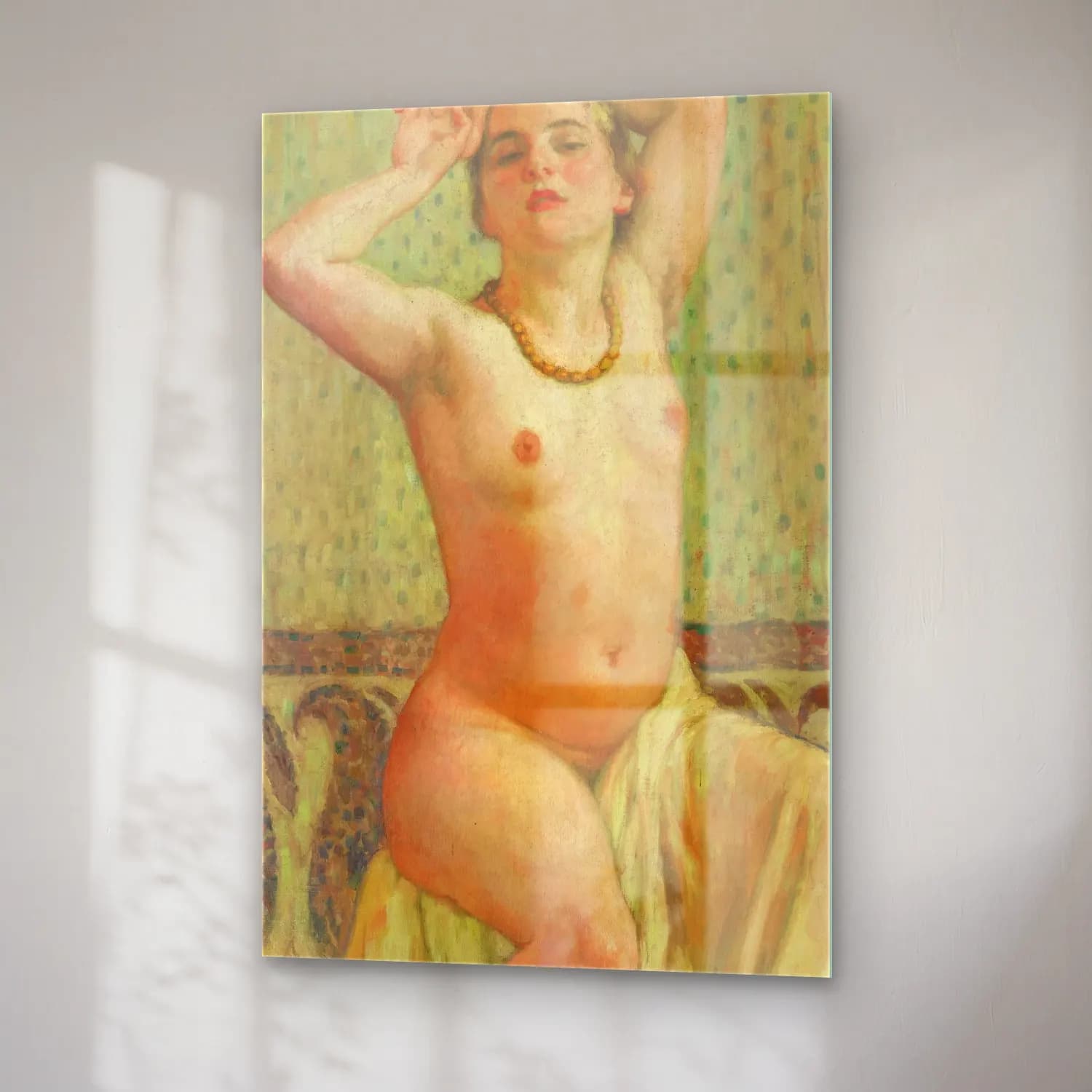 Theo van Rysselberghe – Paquita au collier cam tablo — sağ açıdan görünüm
