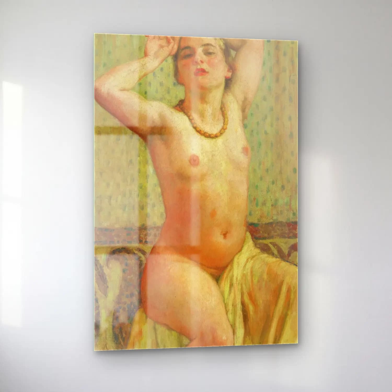 Theo van Rysselberghe – Paquita au collier cam tablo — sol açıdan görünüm