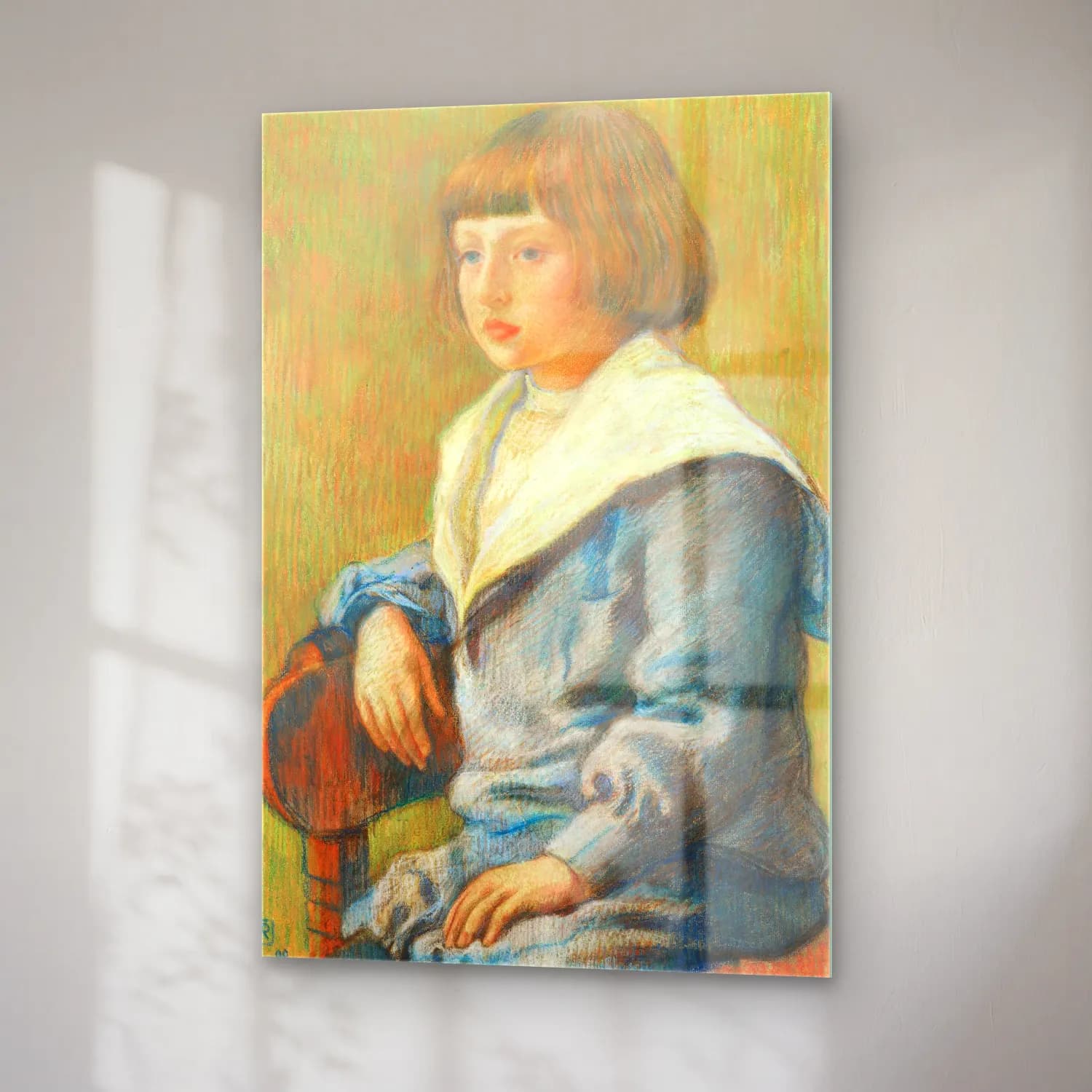 Theo van Rysselberghe – Portrait D’enfant cam tablo — sağ açıdan görünüm