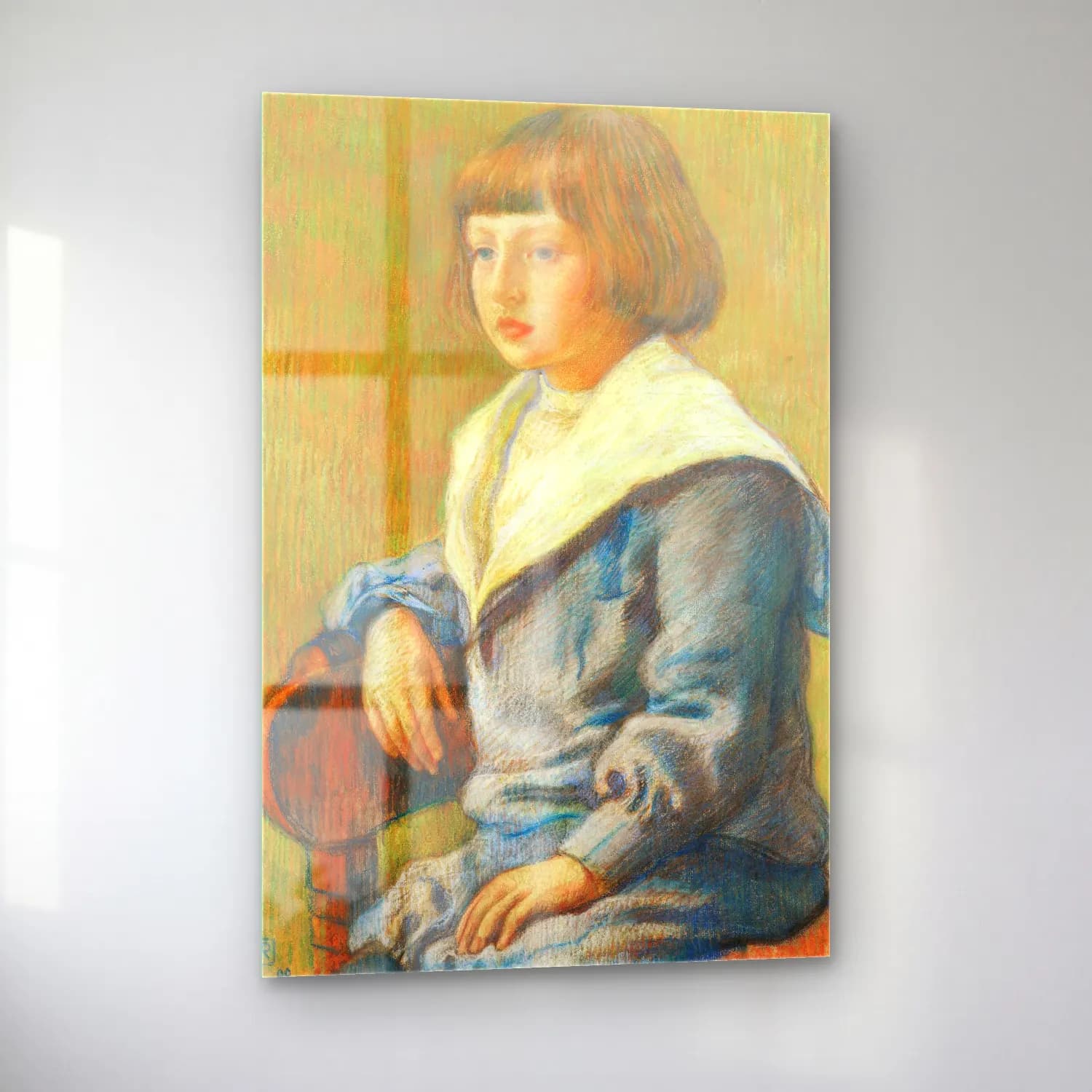 Theo van Rysselberghe – Portrait D’enfant cam tablo — sol açıdan görünüm