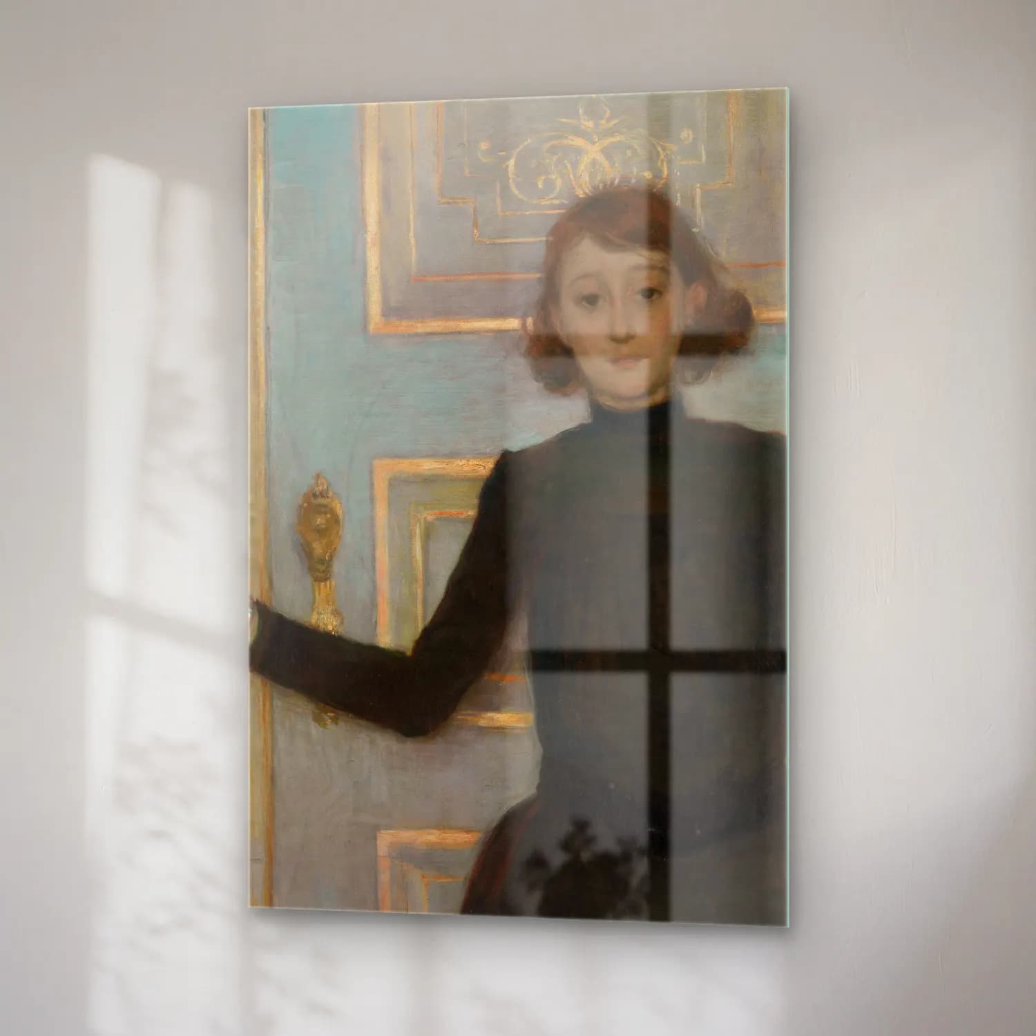Theo van Rysselberghe – Portrait of Marguerite van Mons cam tablo — sağ açıdan görünüm