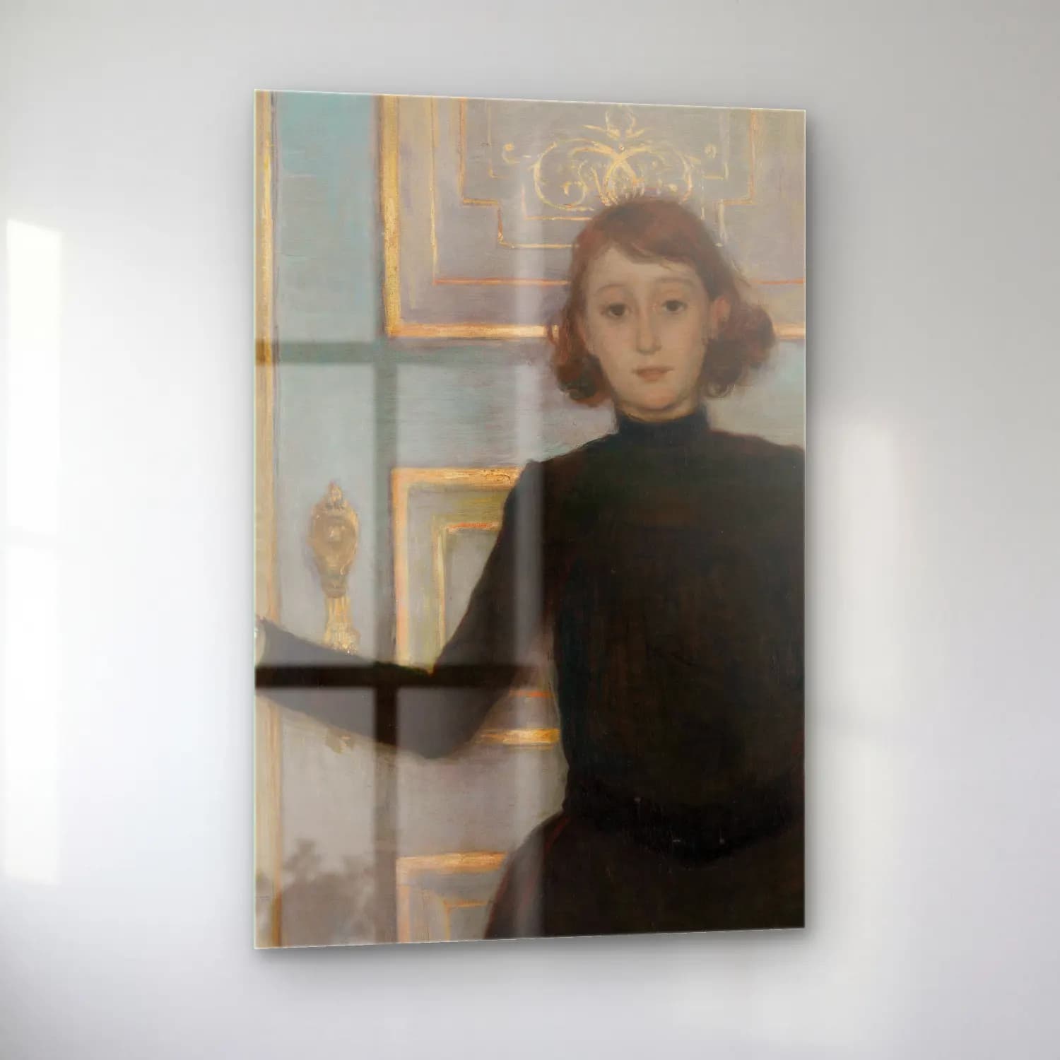 Theo van Rysselberghe – Portrait of Marguerite van Mons cam tablo — sol açıdan görünüm