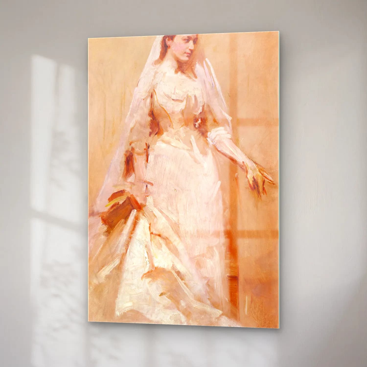 Abbott Handerson Thayer – A Bride (ca. 1895) cam tablo — sağ açıdan görünüm