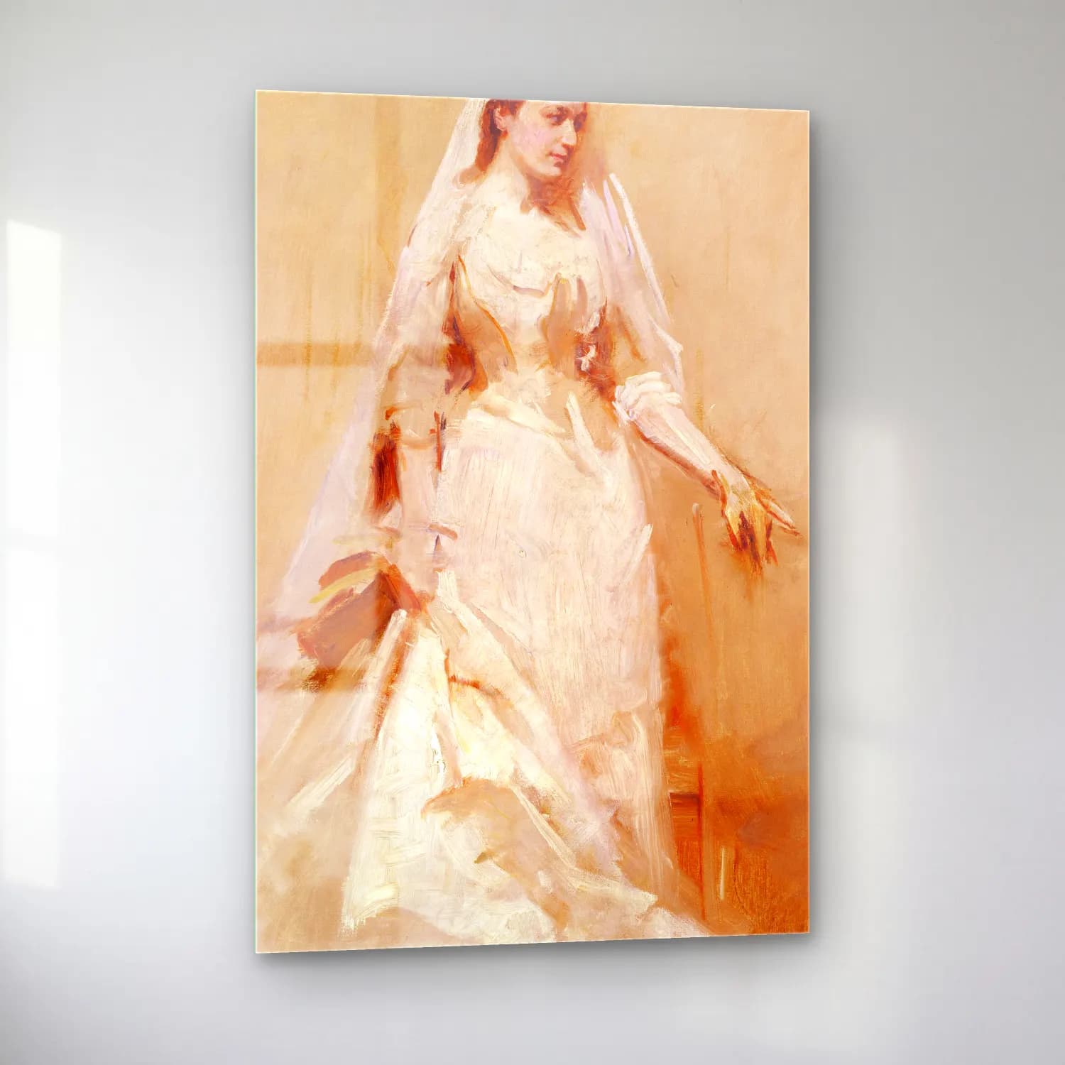 Abbott Handerson Thayer – A Bride (ca. 1895) cam tablo — sol açıdan görünüm