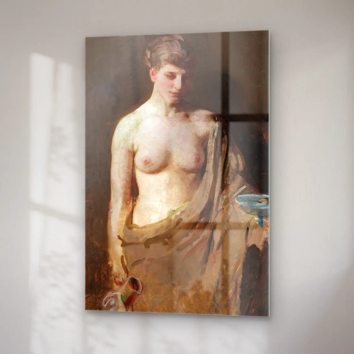 Abbott Handerson Thayer – Hebe (C. 1890) cam tablo — sağ açıdan görünüm