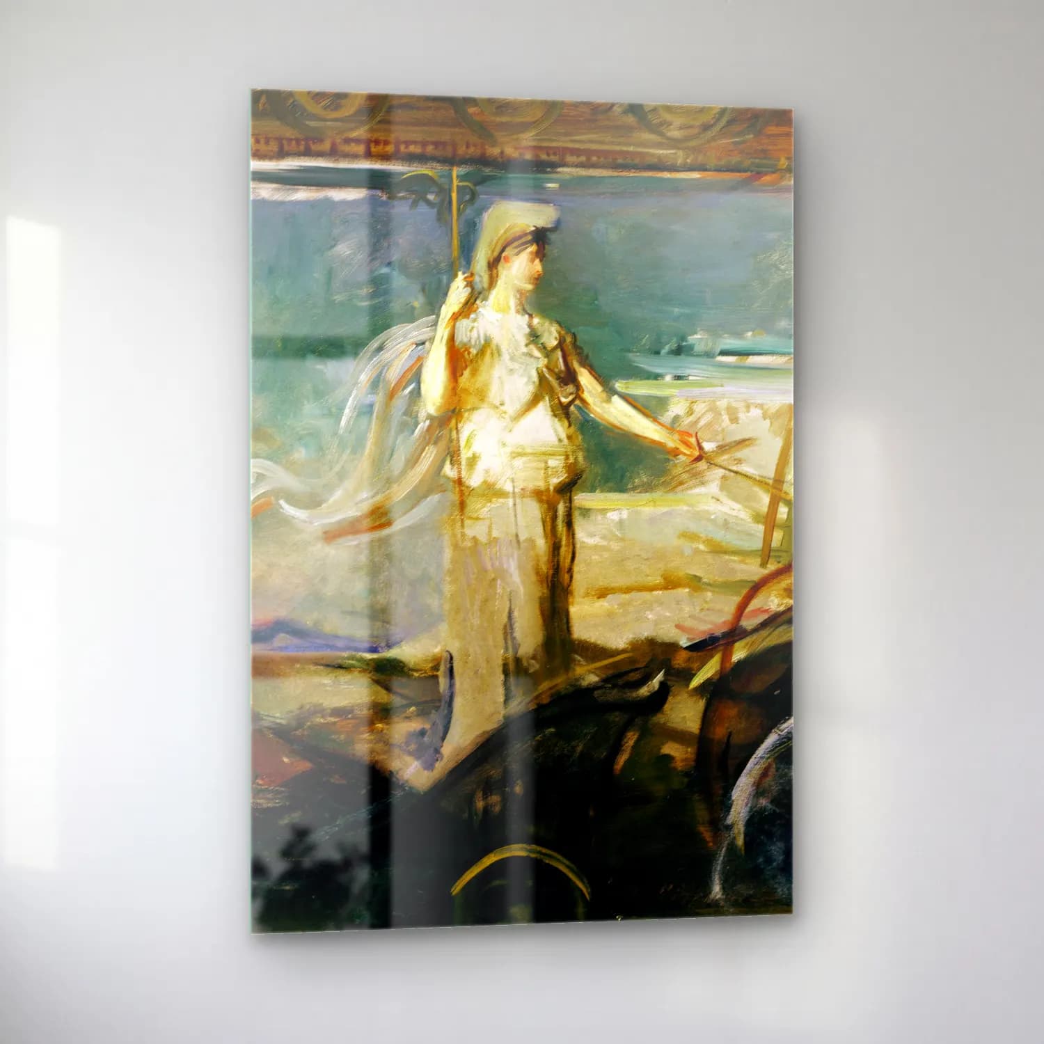 Abbott Handerson Thayer – Minerva in a Chariot cam tablo — sol açıdan görünüm