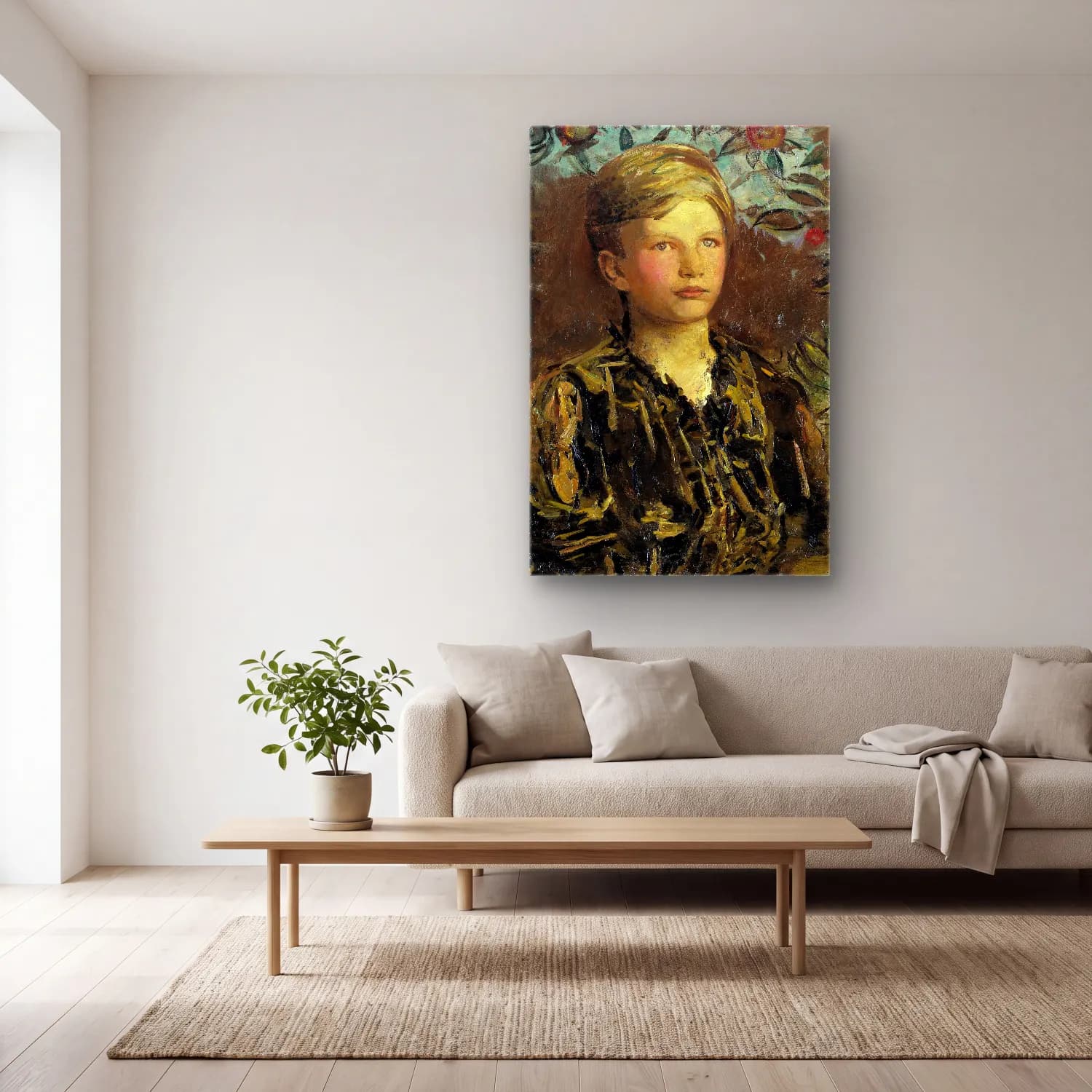 Abbott Handerson Thayer – Townsend Bradley Martin cam tablo — açık renk salonda