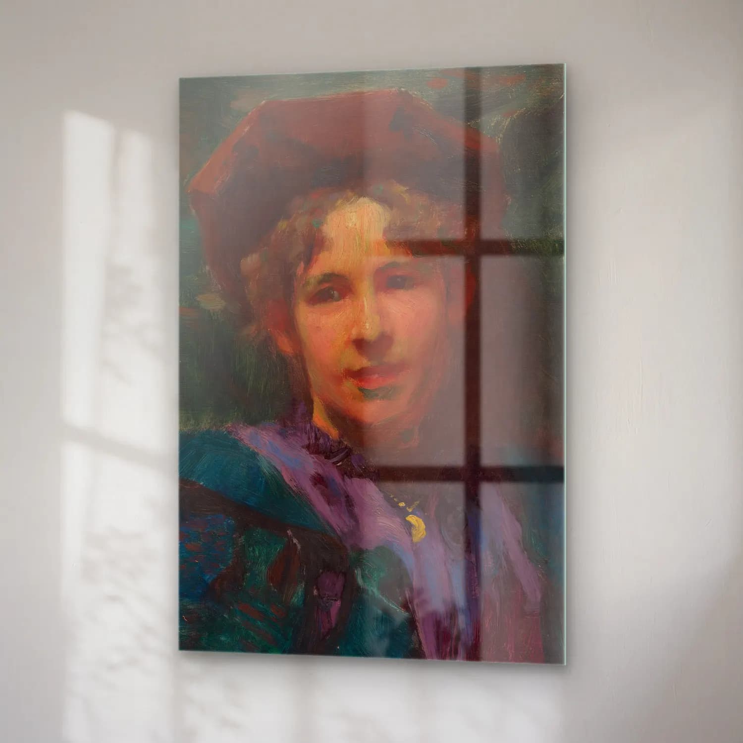 Robert William Vonnoh – Bessie Potter Vonnoh – Pastel Tonlar cam tablo — sağ açıdan görünüm