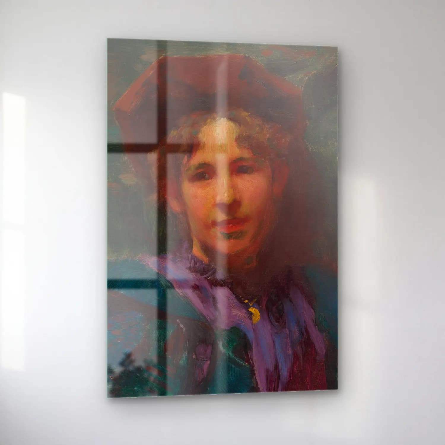 Robert William Vonnoh – Bessie Potter Vonnoh – Pastel Tonlar cam tablo — sol açıdan görünüm