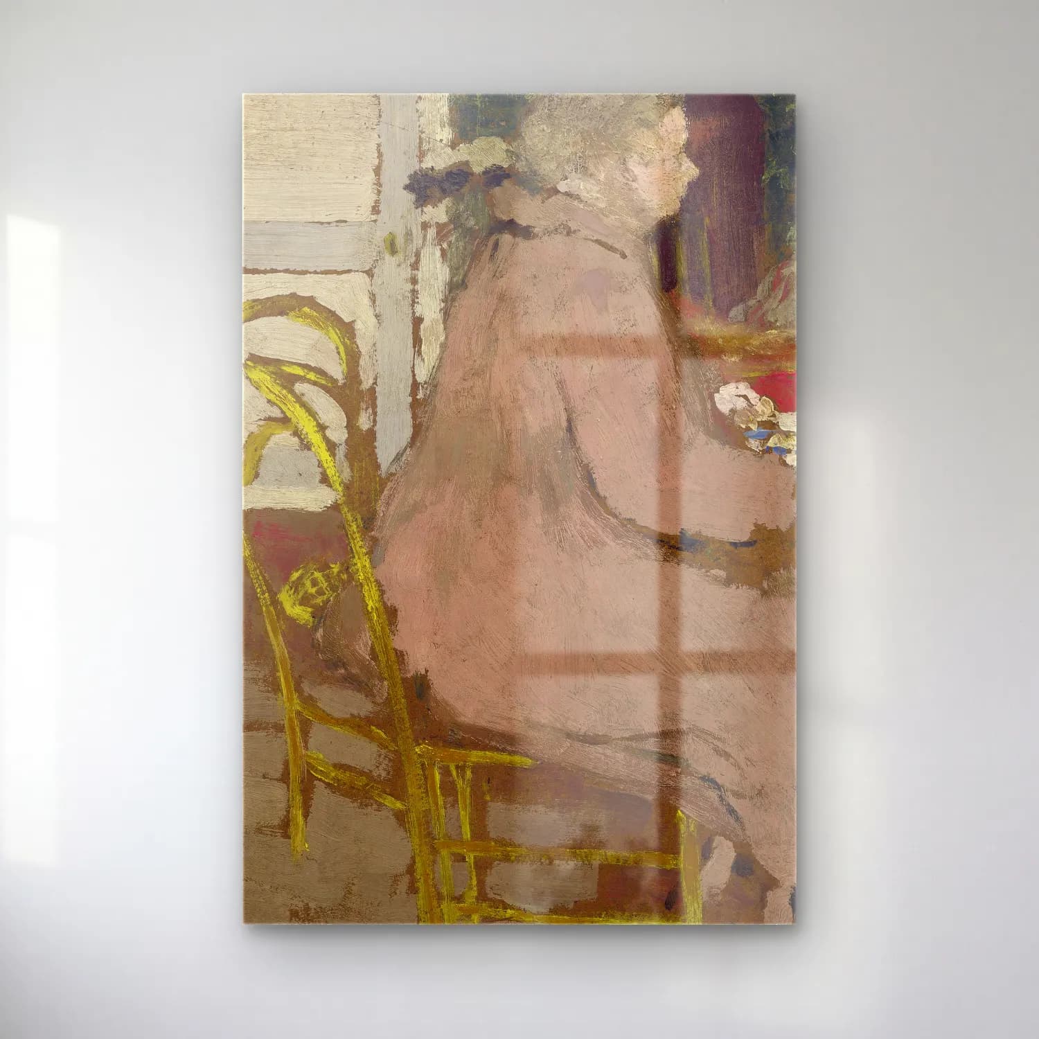Édouard Vuillard – Figür Çalışması cam tablo — Édouard Vuillard – Figür Çalışması — empresyonist figür çalışması