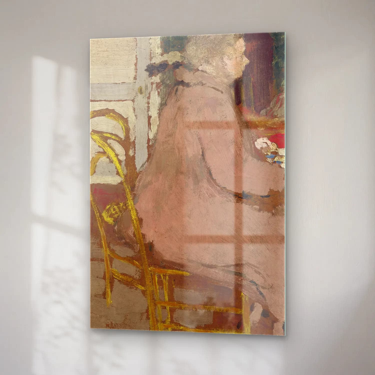 Édouard Vuillard – Figür Çalışması cam tablo — sağ açıdan görünüm