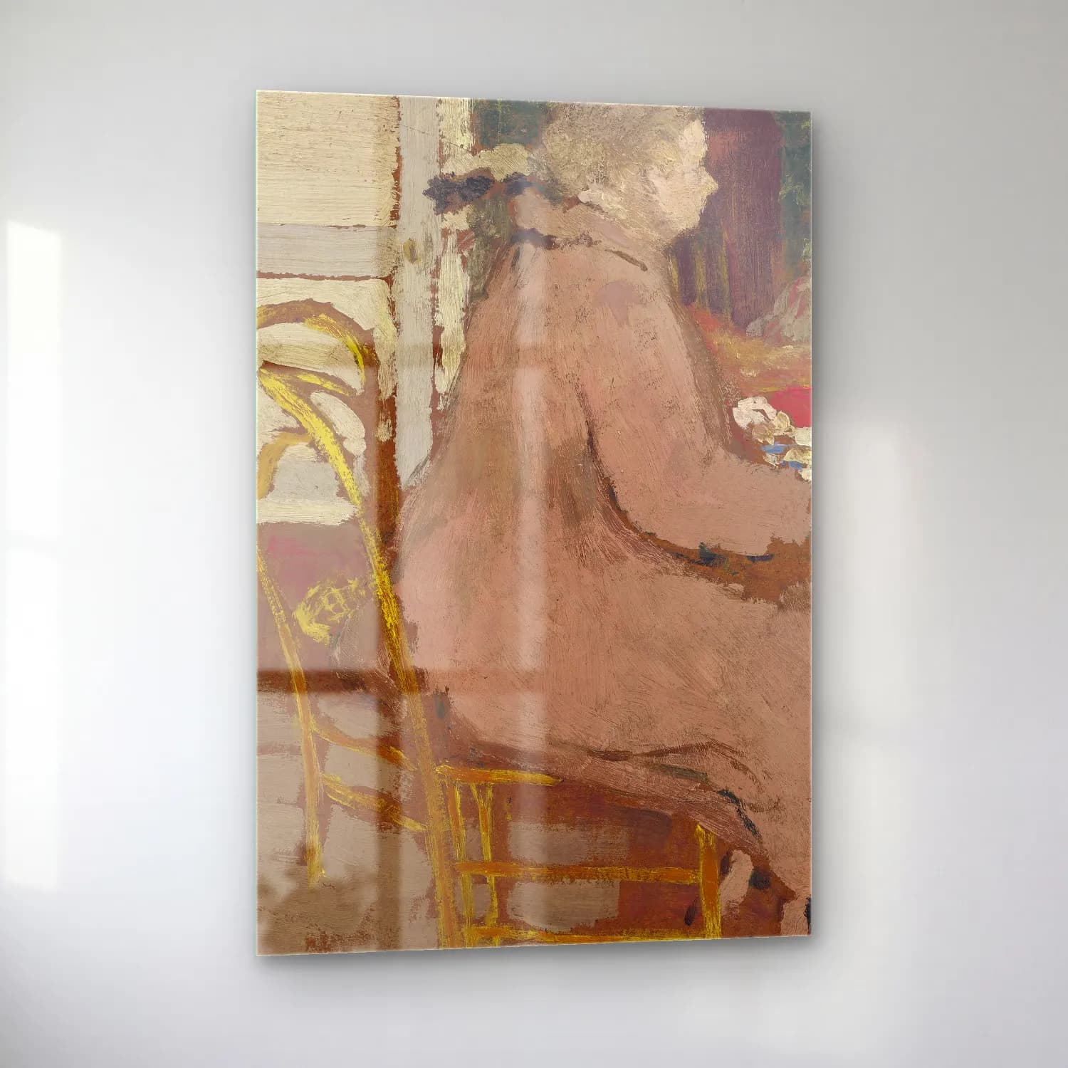 Édouard Vuillard – Figür Çalışması cam tablo — sol açıdan görünüm