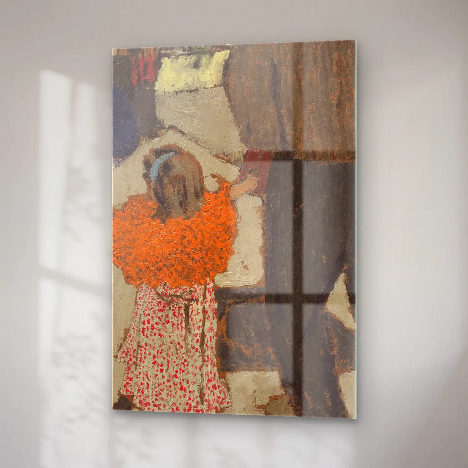 Édouard Vuillard – Anne ve Çocuk cam tablo — sağ açıdan görünüm
