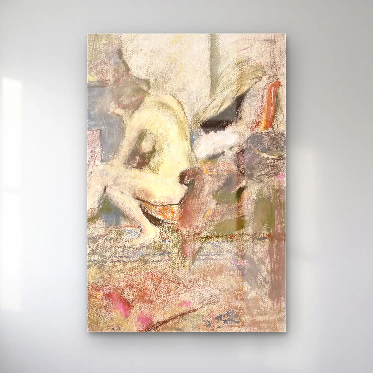 Édouard Vuillard – Figür Çalışması – Pastel Tonlar cam tablo — Édouard Vuillard – Figür Çalışması – Pastel Tonlar — empresyonist figür çalışması