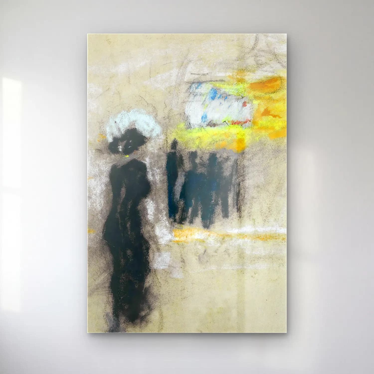 Édouard Vuillard – Şapkalı Kadın cam tablo — Édouard Vuillard – Şapkalı Kadın — empresyonist şapkalı kadın