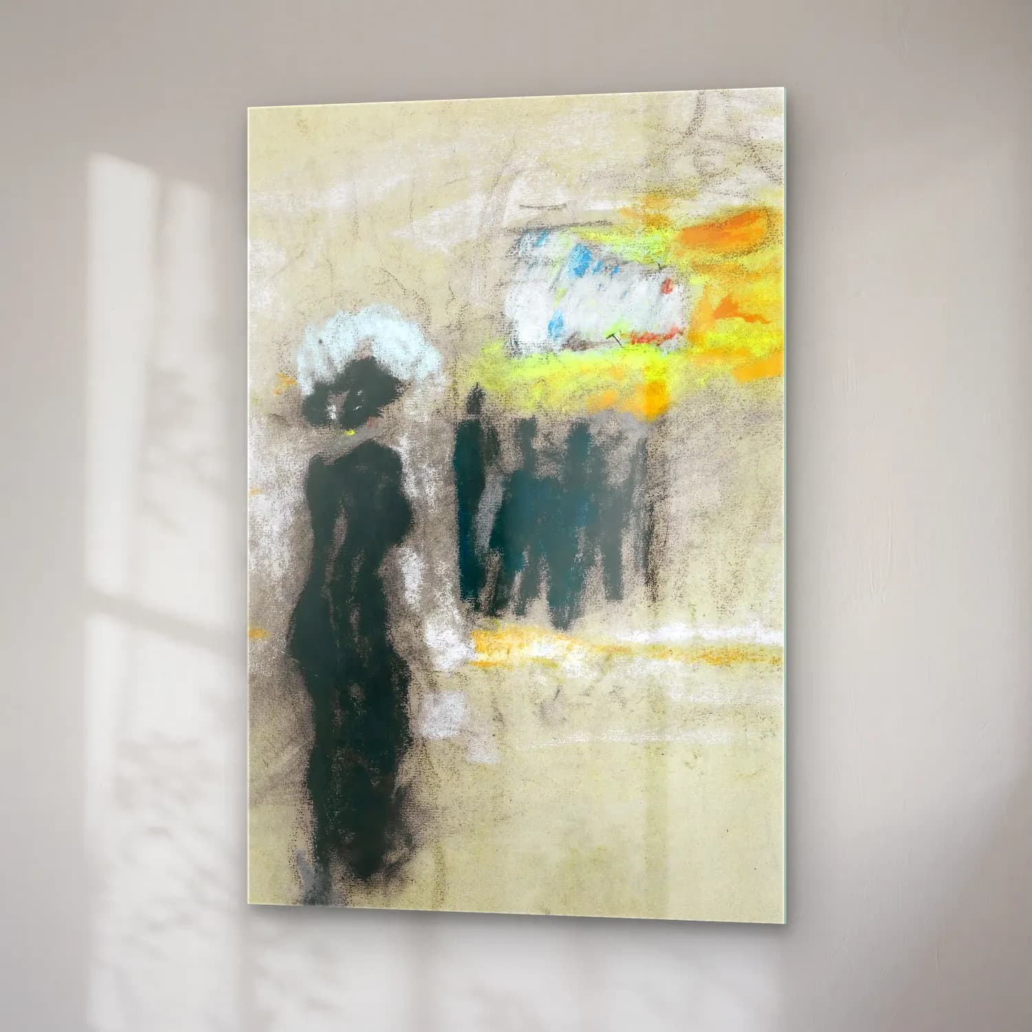 Édouard Vuillard – Şapkalı Kadın cam tablo — sağ açıdan görünüm