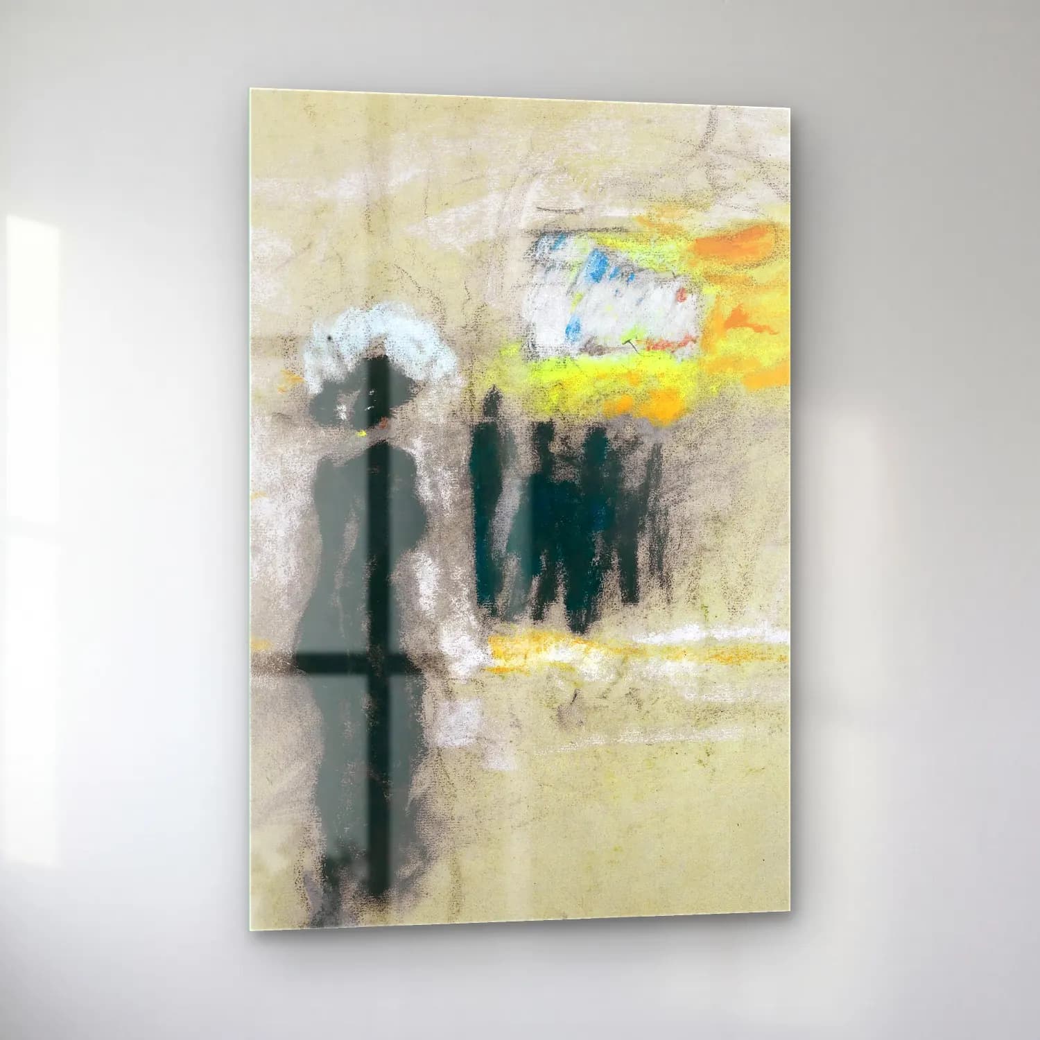 Édouard Vuillard – Şapkalı Kadın cam tablo — sol açıdan görünüm