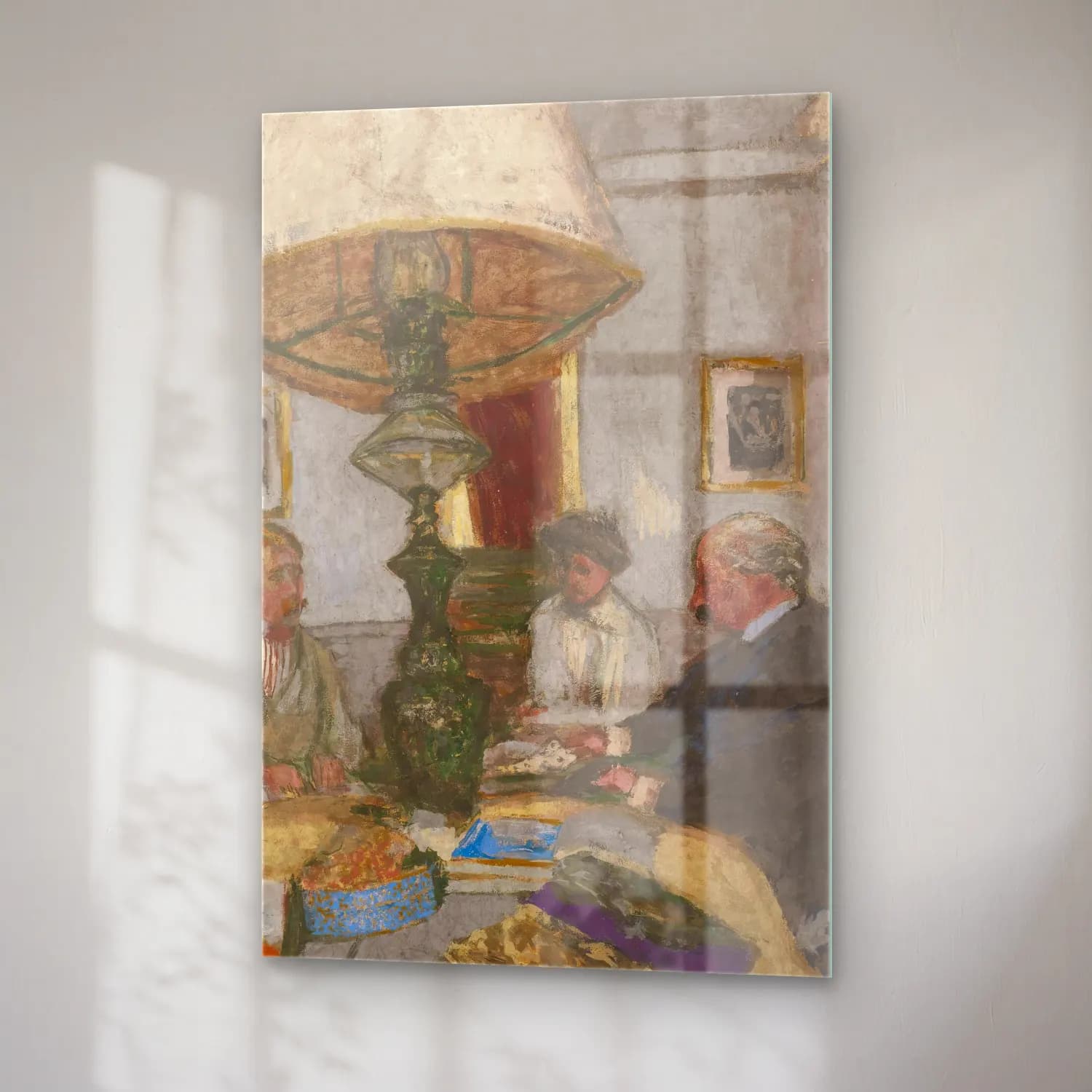Édouard Vuillard – Vintage İç Mekân No. 6 cam tablo — sağ açıdan görünüm