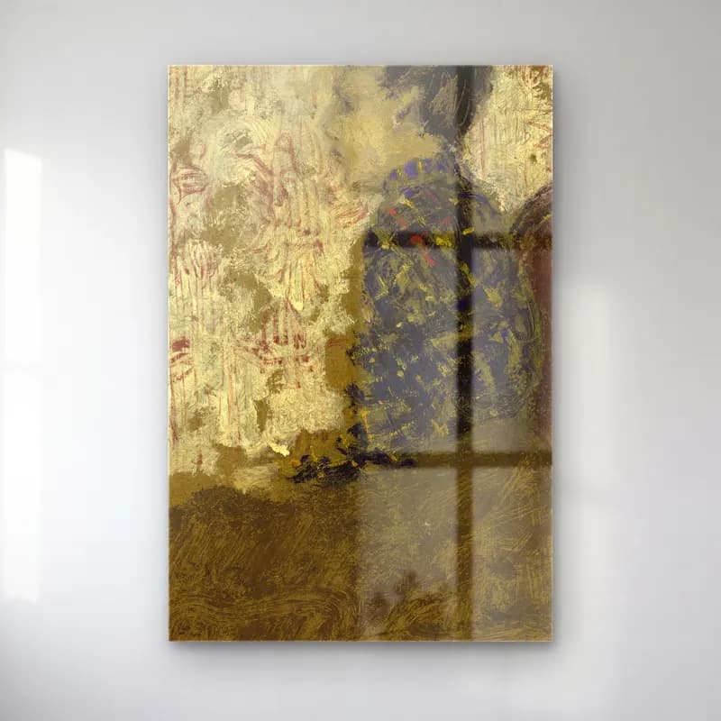 Édouard Vuillard – Şapkalı Kadın No. 4 cam tablo — Édouard Vuillard – Şapkalı Kadın No. 4 — modern soyut şapkalı kadın