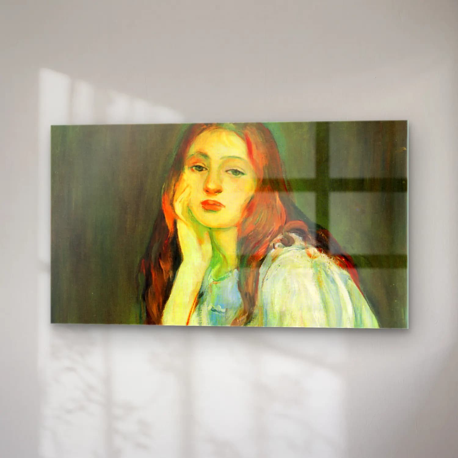 Berthe Morisot – Julie dreaming cam tablo — sağ açıdan görünüm