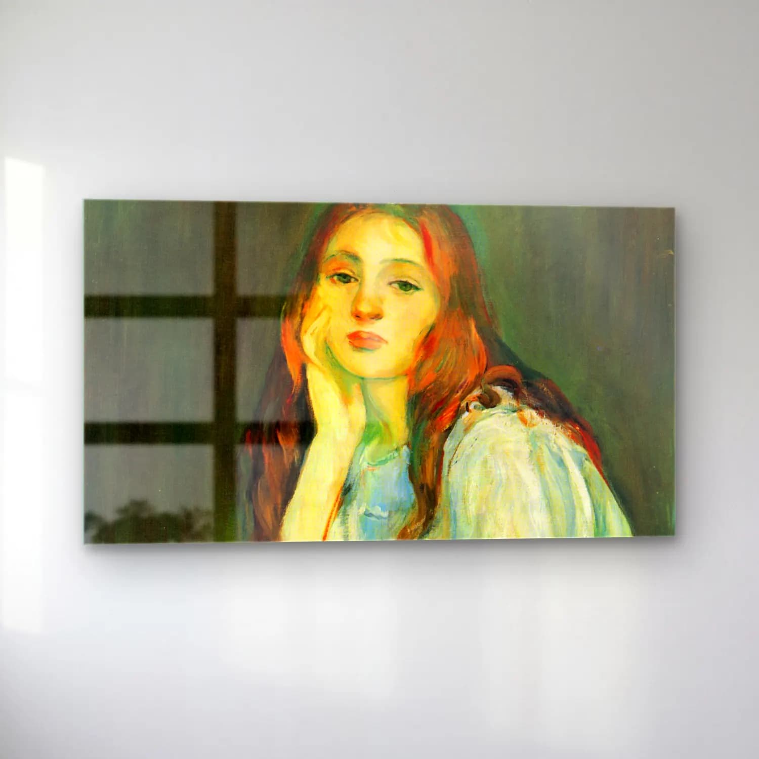 Berthe Morisot – Julie dreaming cam tablo — sol açıdan görünüm